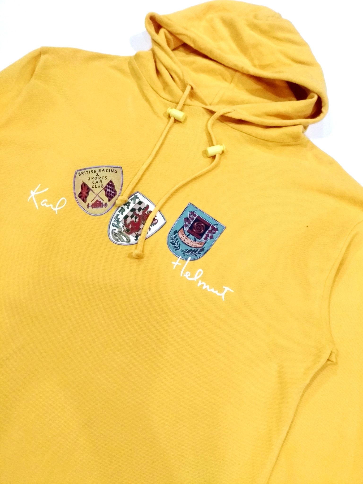 Japanese Brand × Karl Helmut × Pink House RARE! KARL HELMUT "SPORTS CAR CLUB" HOODIE TEE Size US L / EU 52-54 / 3 - 4 Thumbnail