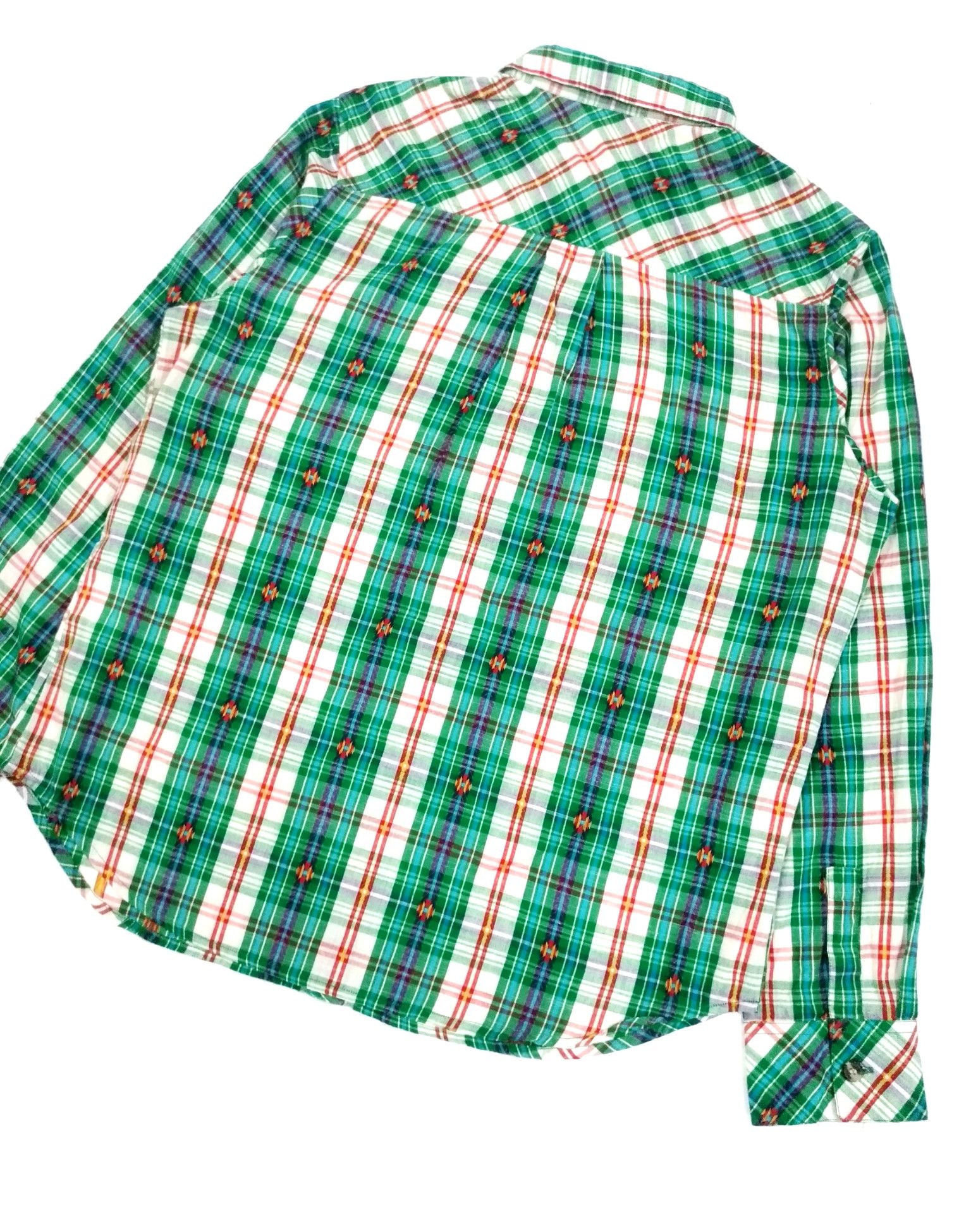 Designer × Japanese Brand RARE! TITICACA NATIVE EMBROIDERED PLAID CHECKERED Size US M / EU 48-50 / 2 - 8 Thumbnail