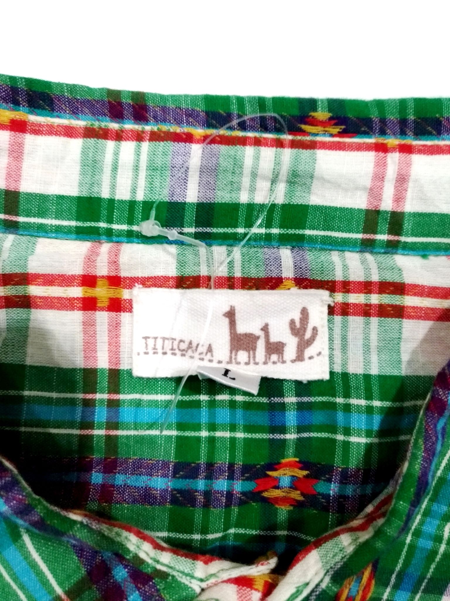 Designer × Japanese Brand RARE! TITICACA NATIVE EMBROIDERED PLAID CHECKERED Size US M / EU 48-50 / 2 - 7 Thumbnail