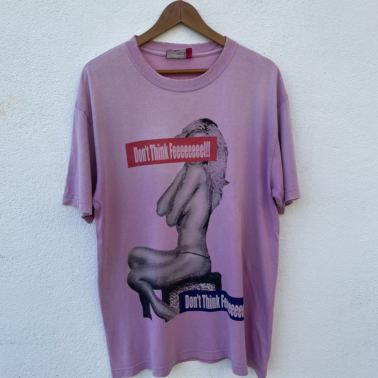 Vintage Vintage Sex T-shirt don't think feel! Size US XL / EU 56 / 4 - 1 Thumbnail