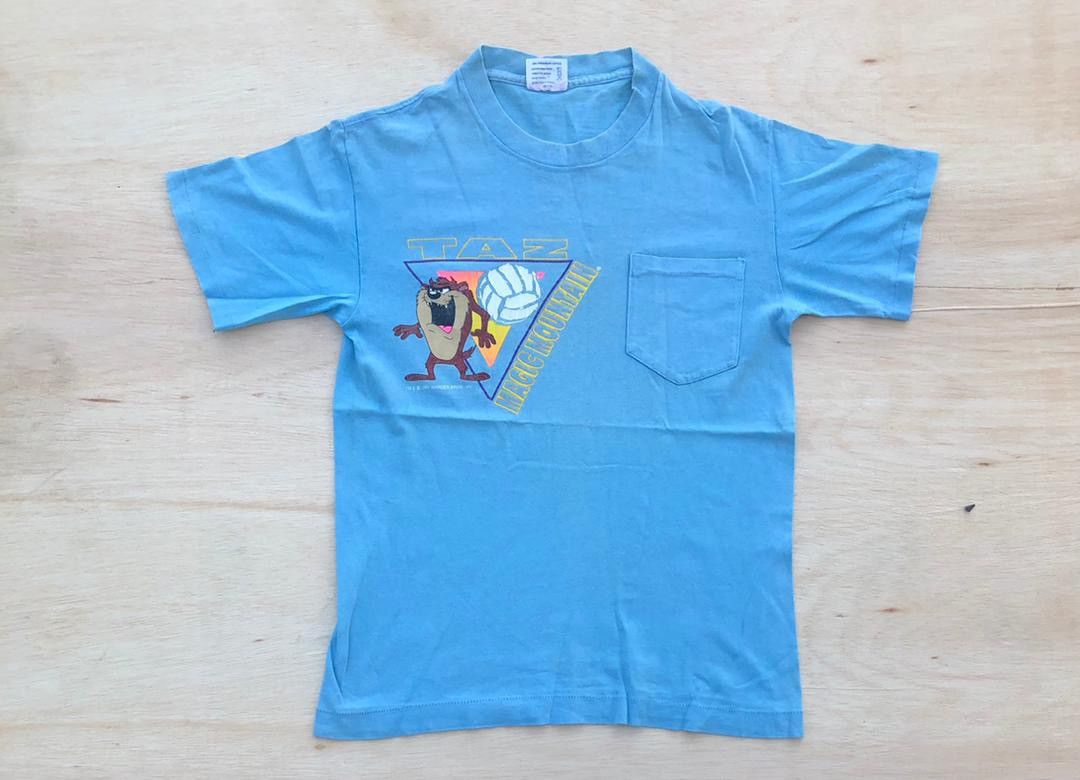 image of Cartoon Network x Vintage Tee Tazmania ( A 18 ) in Blue, Men's (Size Small)