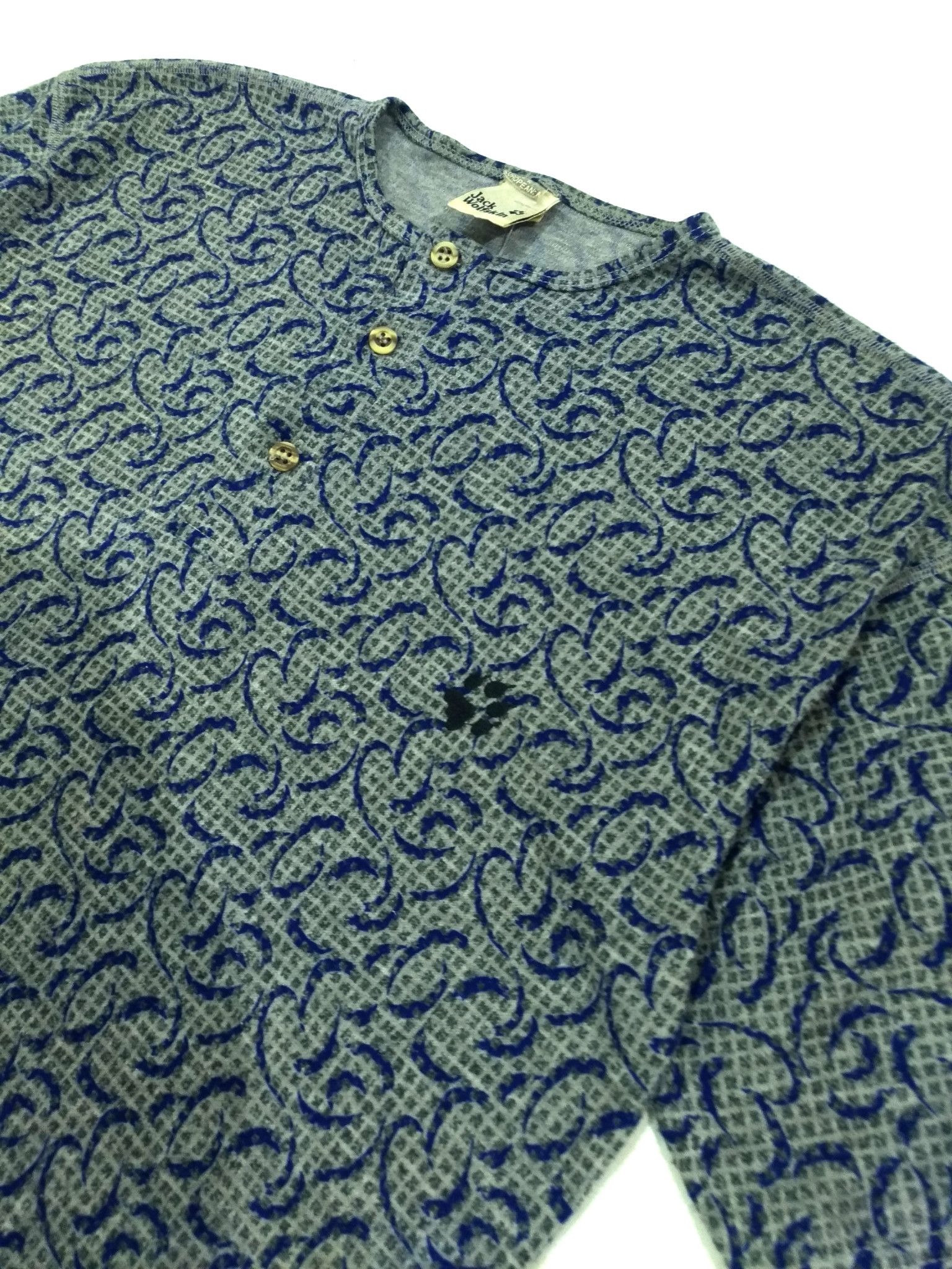 Jack Wolfskin RARE! JACK WOLFSKINS POLARTEC MONOGRAM HENLEY Size US M / EU 48-50 / 2 - 6 Thumbnail