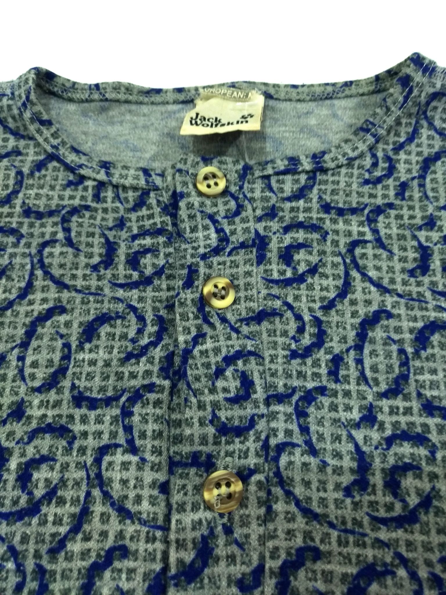 Jack Wolfskin RARE! JACK WOLFSKINS POLARTEC MONOGRAM HENLEY Size US M / EU 48-50 / 2 - 8 Thumbnail