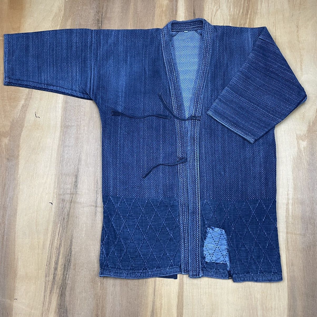 Japanese Brand Kimono heavy sashiko stich distressed nice design Size US M / EU 48-50 / 2 - 2 Thumbnail