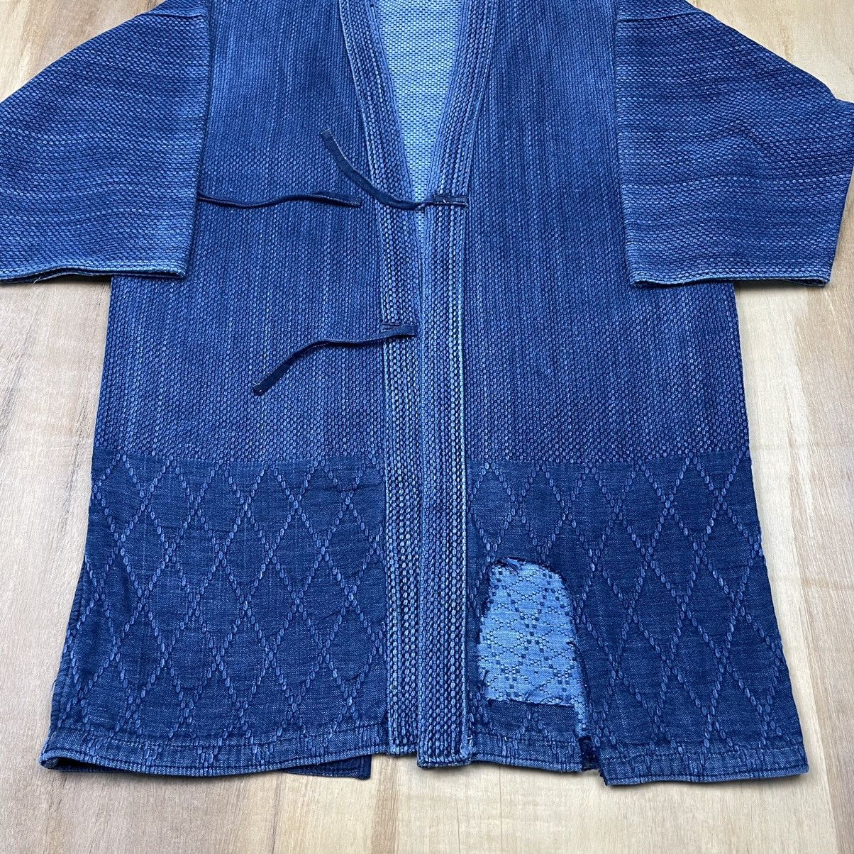 Japanese Brand Kimono heavy sashiko stich distressed nice design Size US M / EU 48-50 / 2 - 3 Thumbnail