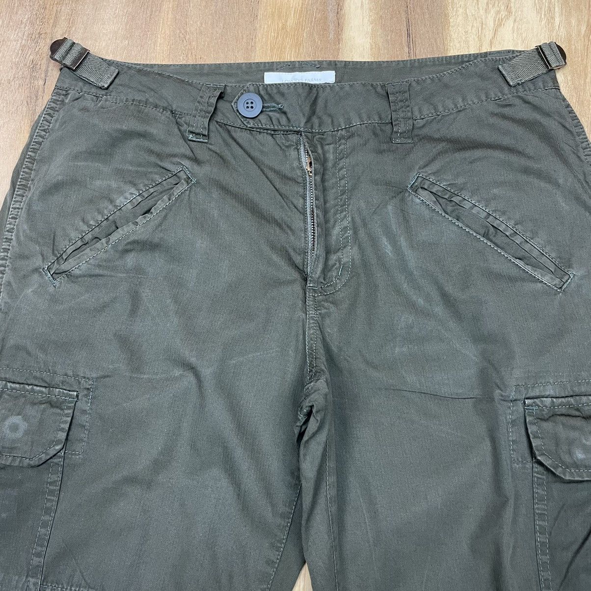 Japanese Brand Lowrys Farm Olive Green Cargo Pants Size US 31 - 3 Thumbnail