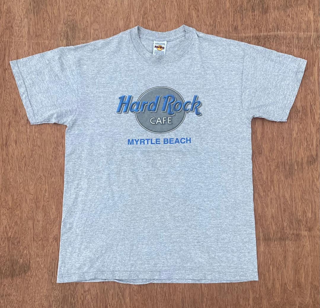 image of Hard Rock Cafe Tee D -3 in Grey, Men's (Size Large)