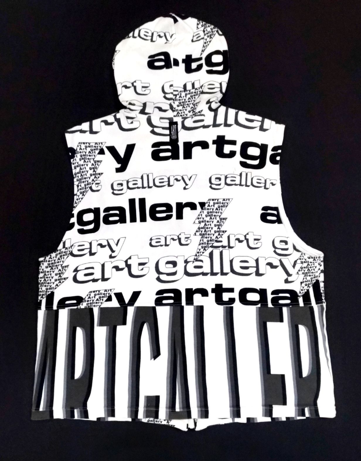 Art Comes First × Designer RARE! ART GALLERY ITALY RETRO SPELL OUT SLEEVELESS HOODIE Size US M / EU 48-50 / 2 - 2 Thumbnail