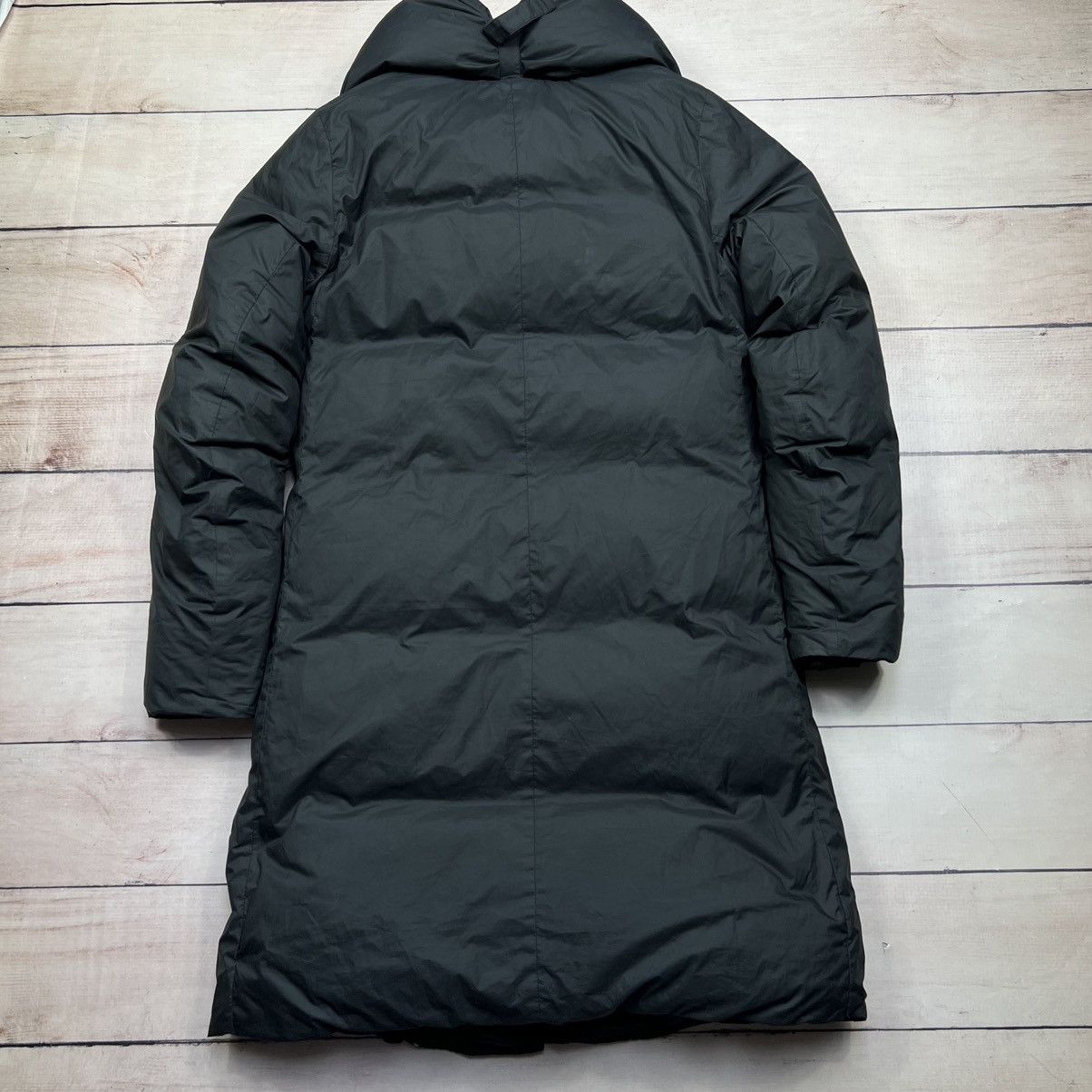Nike × Vintage Vintage Nike Swoosh Black Down Parka Jacket Retro Y2K Size M / US 6-8 / IT 42-44 - 6 Thumbnail