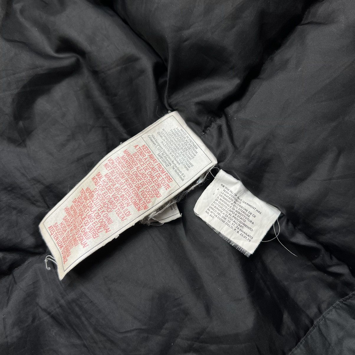 Nike × Vintage Vintage Nike Swoosh Black Down Parka Jacket Retro Y2K Size M / US 6-8 / IT 42-44 - 9 Thumbnail