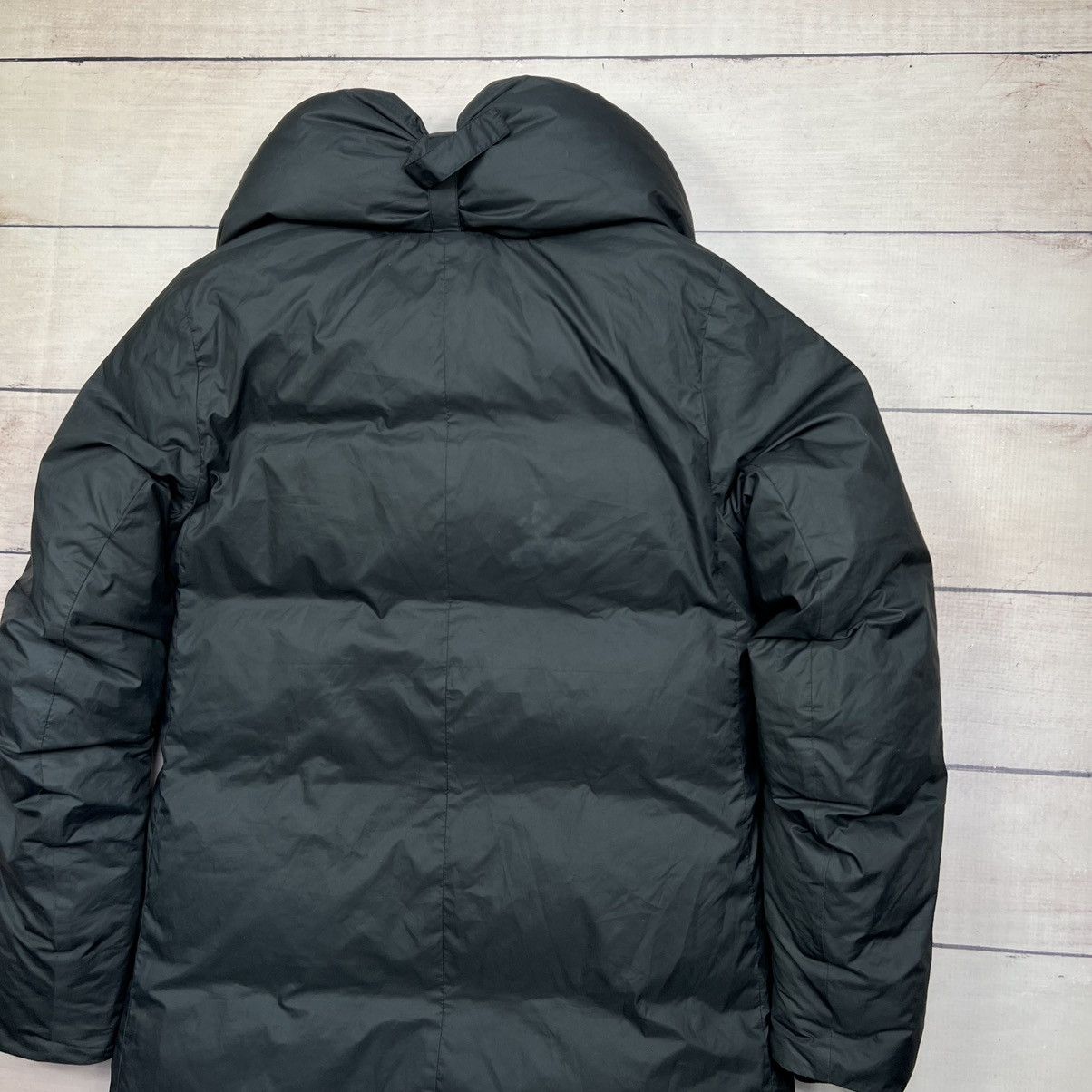 Nike × Vintage Vintage Nike Swoosh Black Down Parka Jacket Retro Y2K Size M / US 6-8 / IT 42-44 - 7 Thumbnail