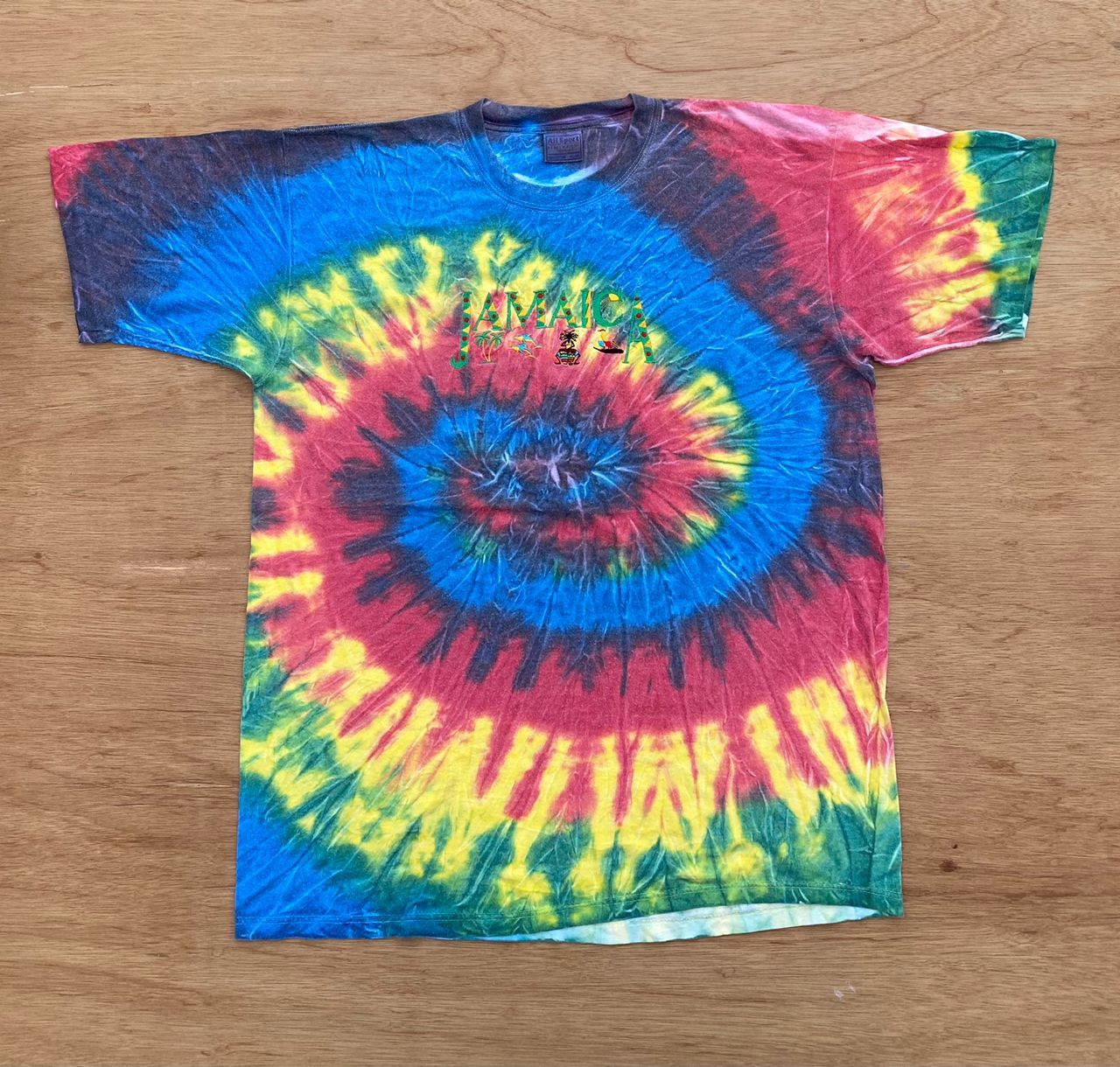 image of Vintage Tee D - 21 Jamaica Tye Dye, Men's (Size Large)