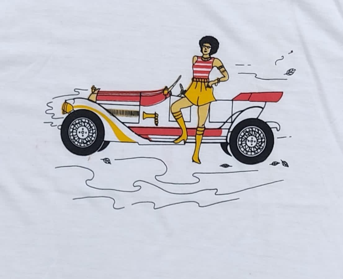 Vintage vintage tee D4 classic car Size US M / EU 48-50 / 2 - 2 Thumbnail