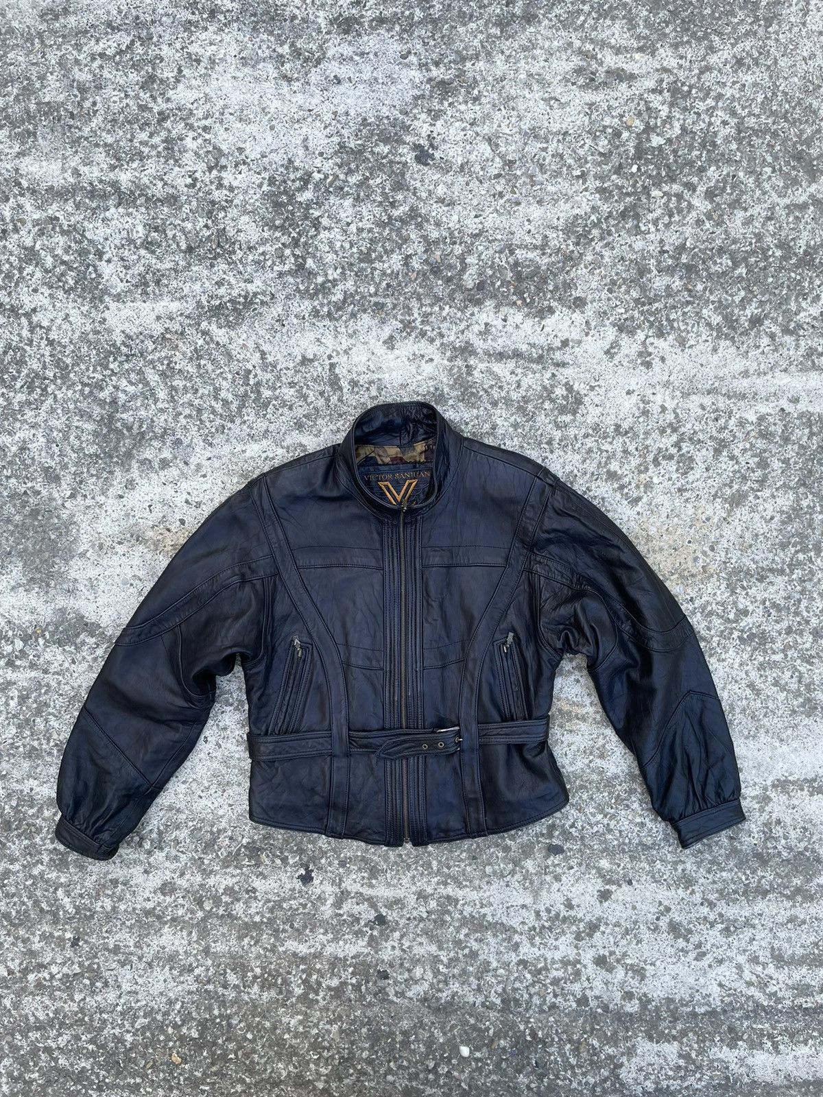 Designer × Leather Jacket × Racing Victor Sanjuan Racing