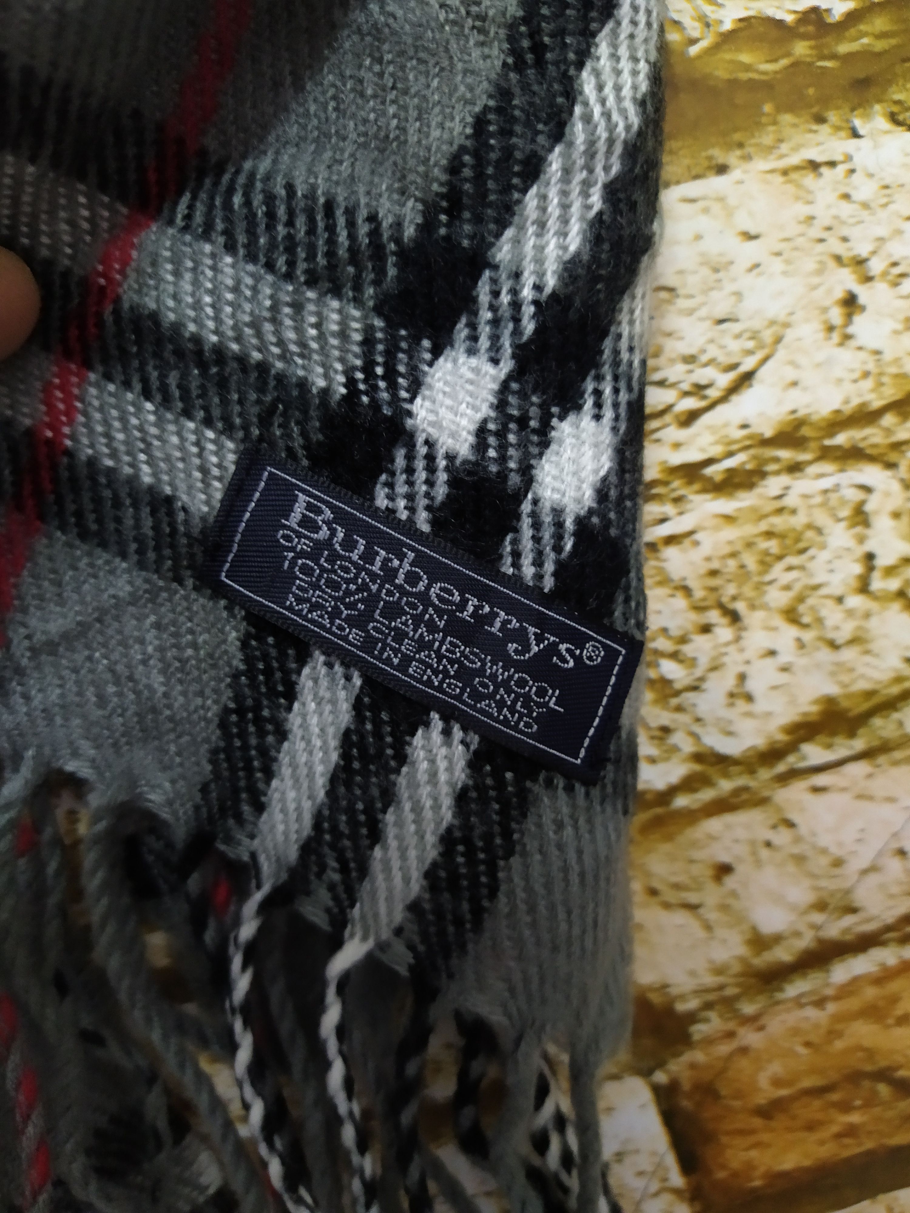 Burberry BURBERRY MUFFKER SCARVES NOVA CHECK LAMBWOOLS (C56) Size ONE SIZE - 2 Thumbnail
