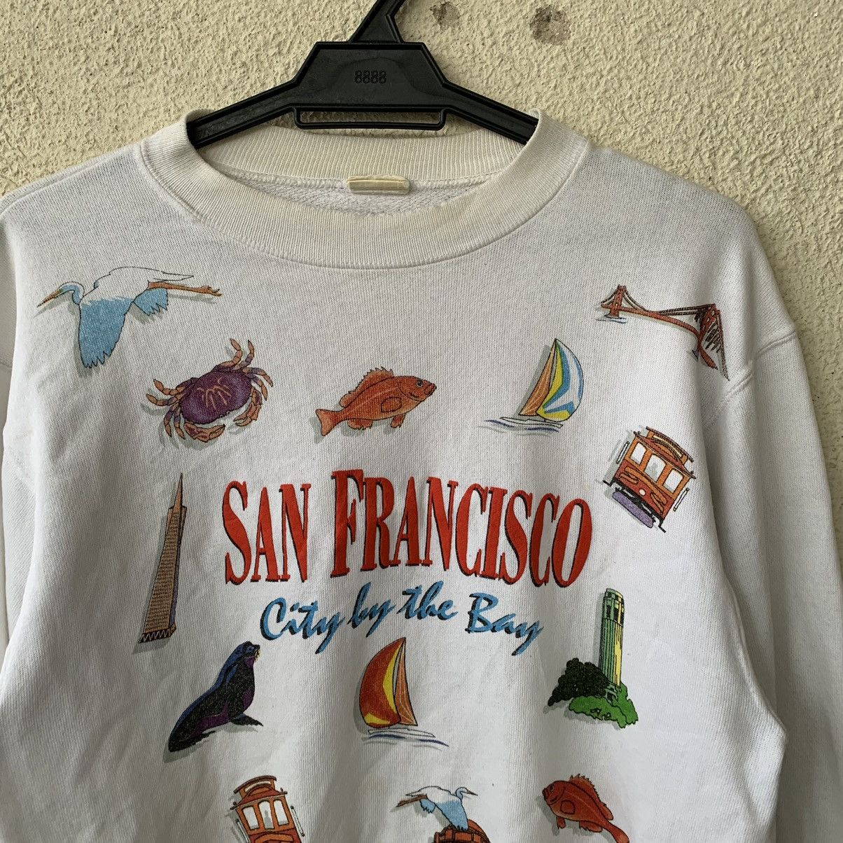 Vintage San Francisco city by the bay vintage 90s sweatshirt Size US M / EU 48-50 / 2 - 2 Thumbnail