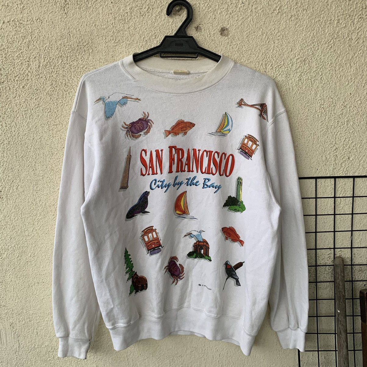 Vintage San Francisco city by the bay vintage 90s sweatshirt Size US M / EU 48-50 / 2 - 1 Thumbnail