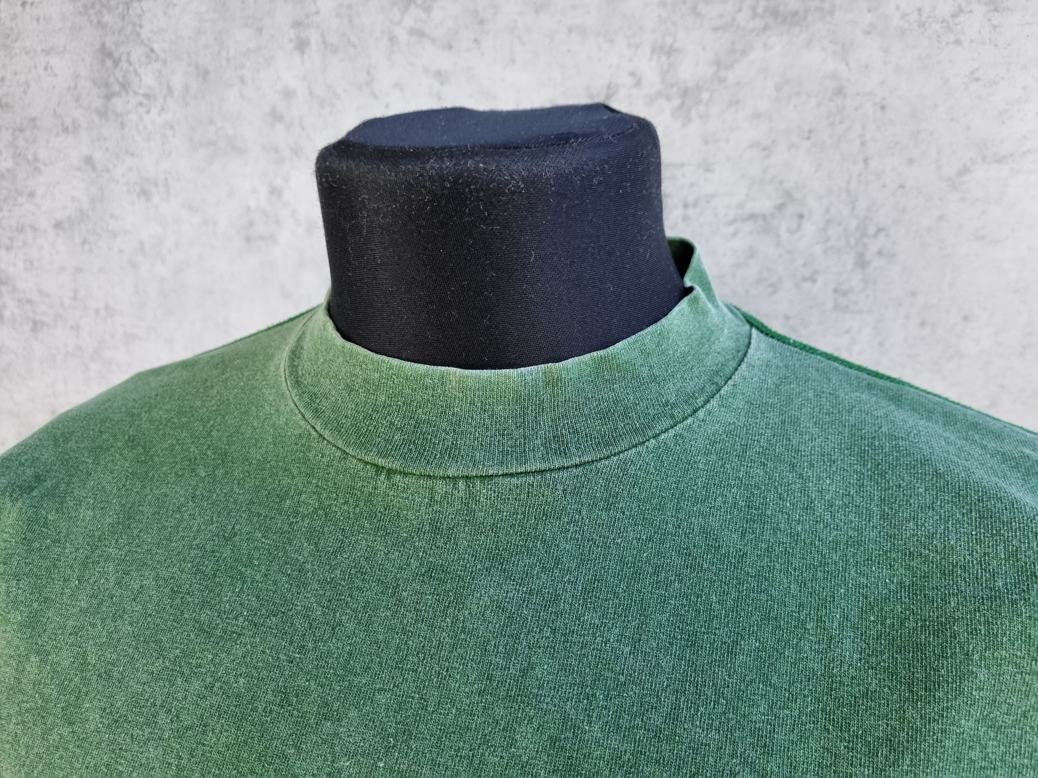 Stone Island × Vintage 90s Stone Island Vintage Faded Green Logo Long Sleeve Size US S / EU 44-46 / 1 - 9 Thumbnail