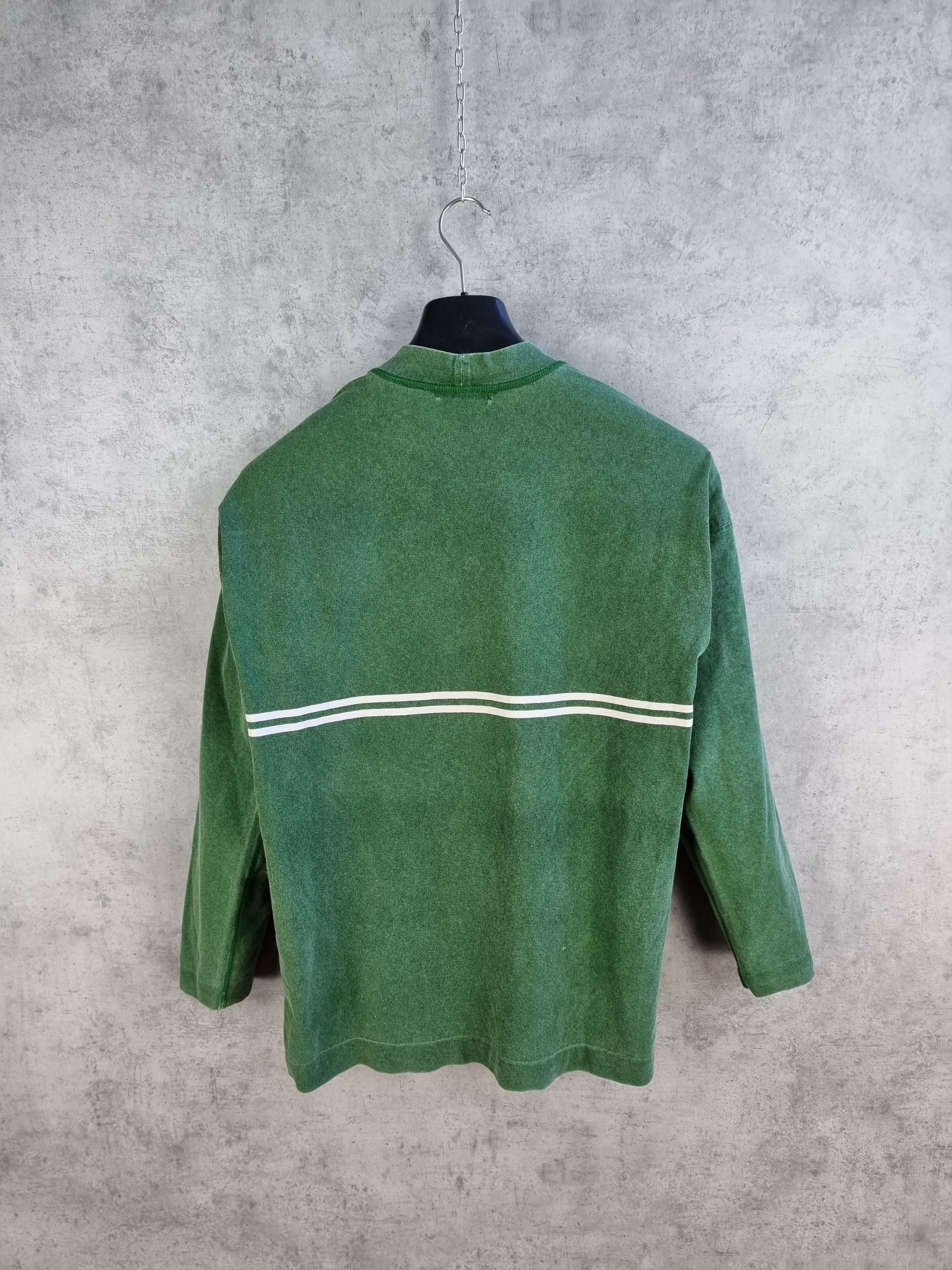 Stone Island × Vintage 90s Stone Island Vintage Faded Green Logo Long Sleeve Size US S / EU 44-46 / 1 - 3 Thumbnail