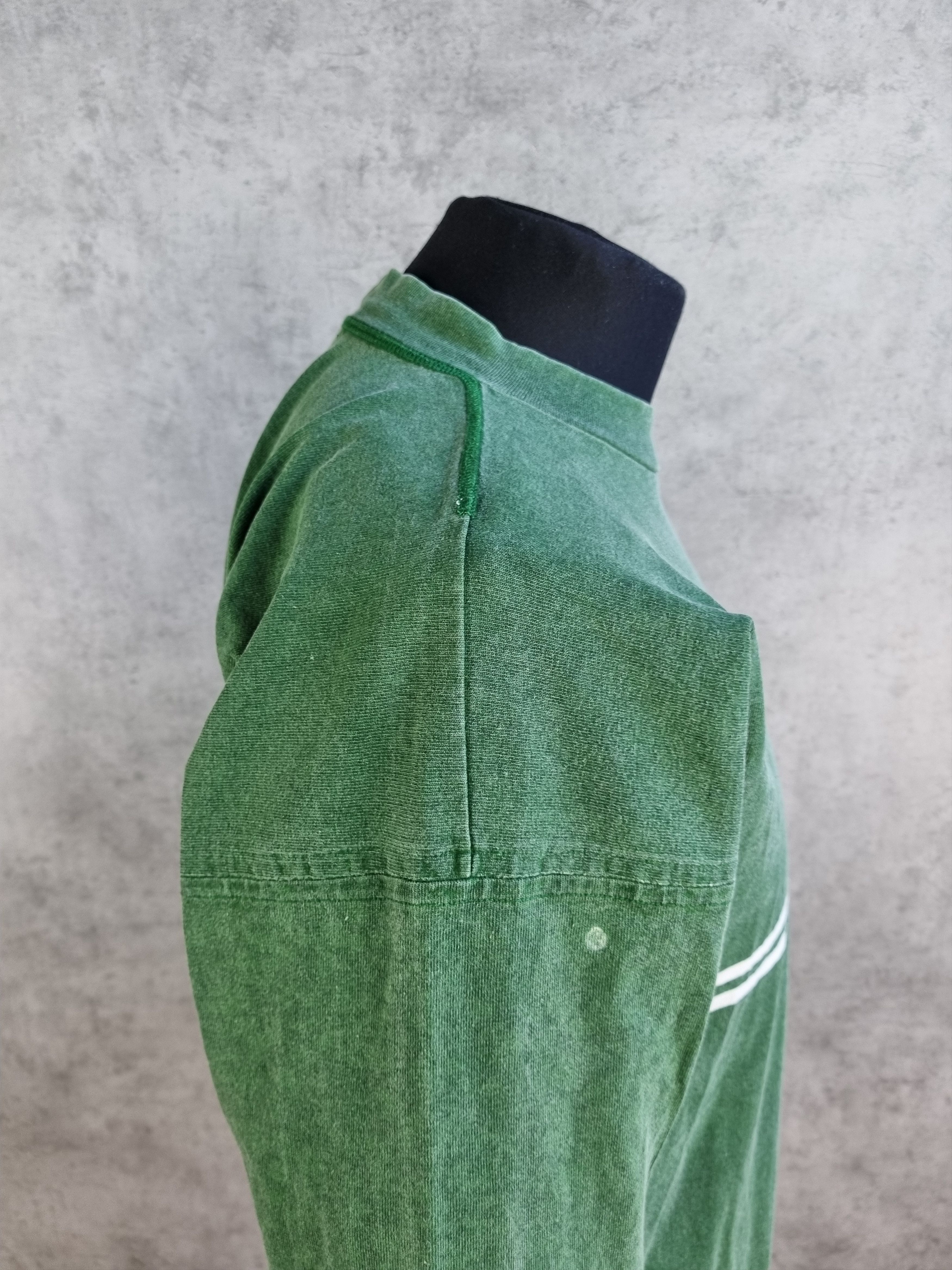 Stone Island × Vintage 90s Stone Island Vintage Faded Green Logo Long Sleeve Size US S / EU 44-46 / 1 - 8 Thumbnail