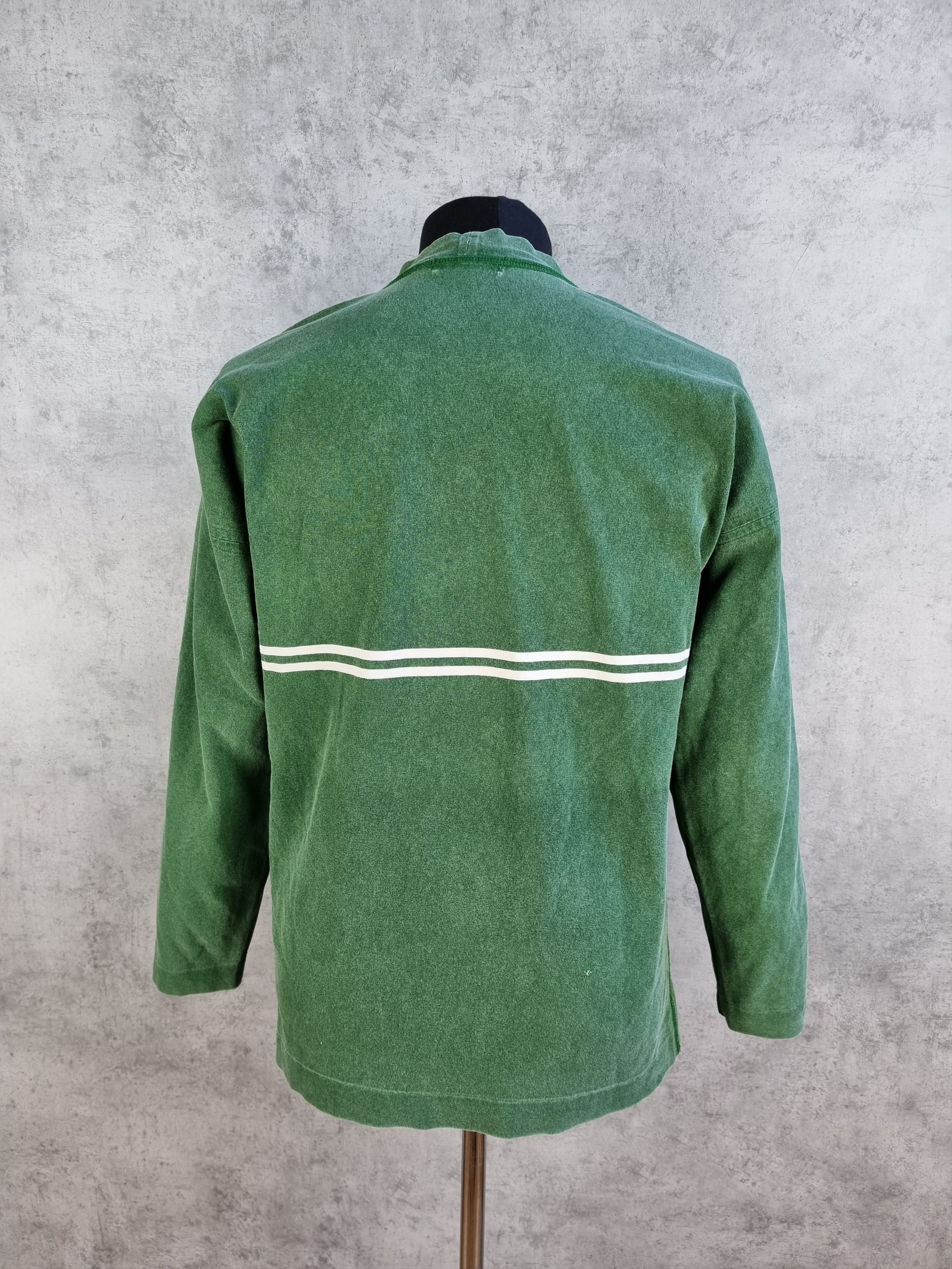 Stone Island × Vintage 90s Stone Island Vintage Faded Green Logo Long Sleeve Size US S / EU 44-46 / 1 - 7 Thumbnail