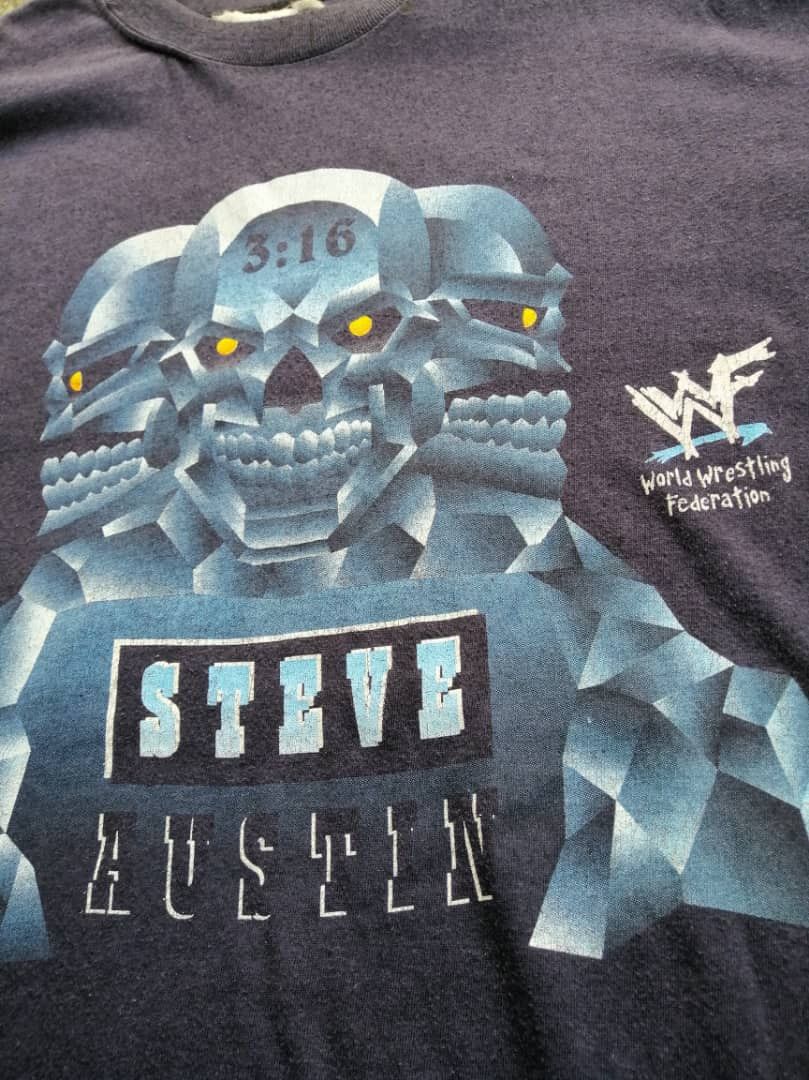 Vintage × WWE × WWF Vintage Stone Cold Steve Austin WWF Tee Size US M / EU 48-50 / 2 - 5 Thumbnail