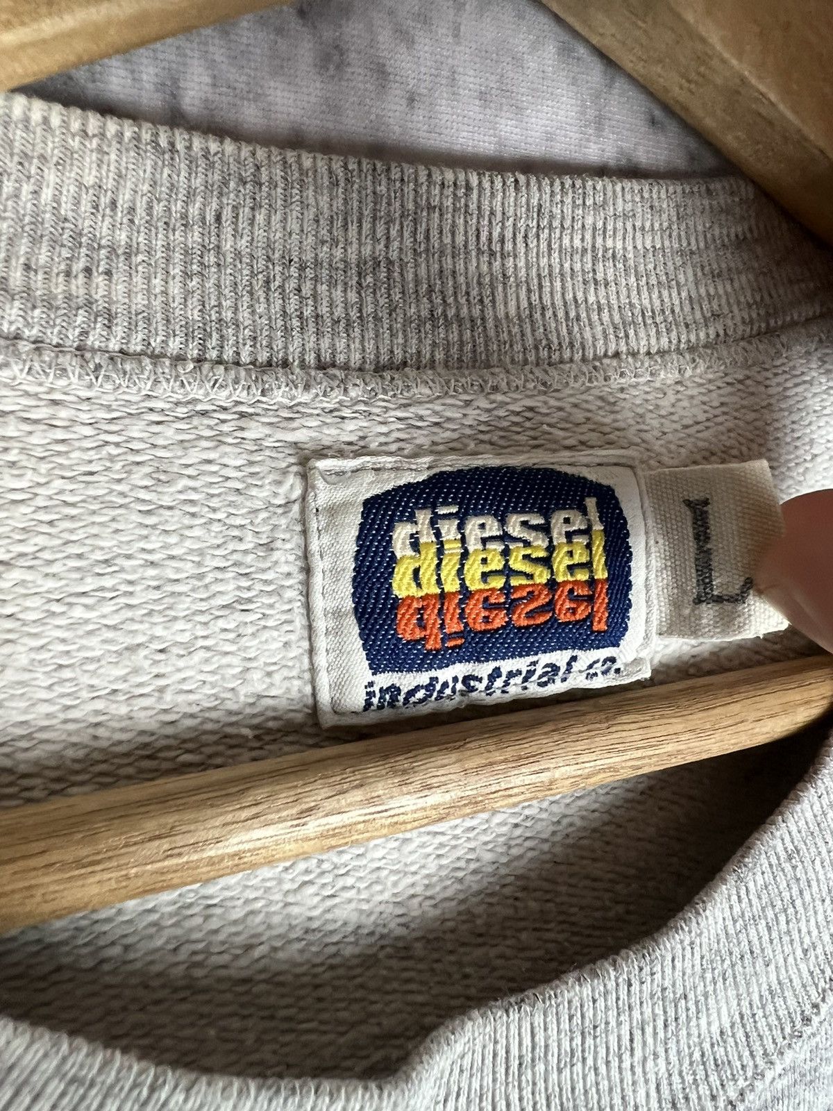 Diesel Vintage 90s Diesel spell out logo sweatshirt Size US L / EU 52-54 / 3 - 3 Thumbnail