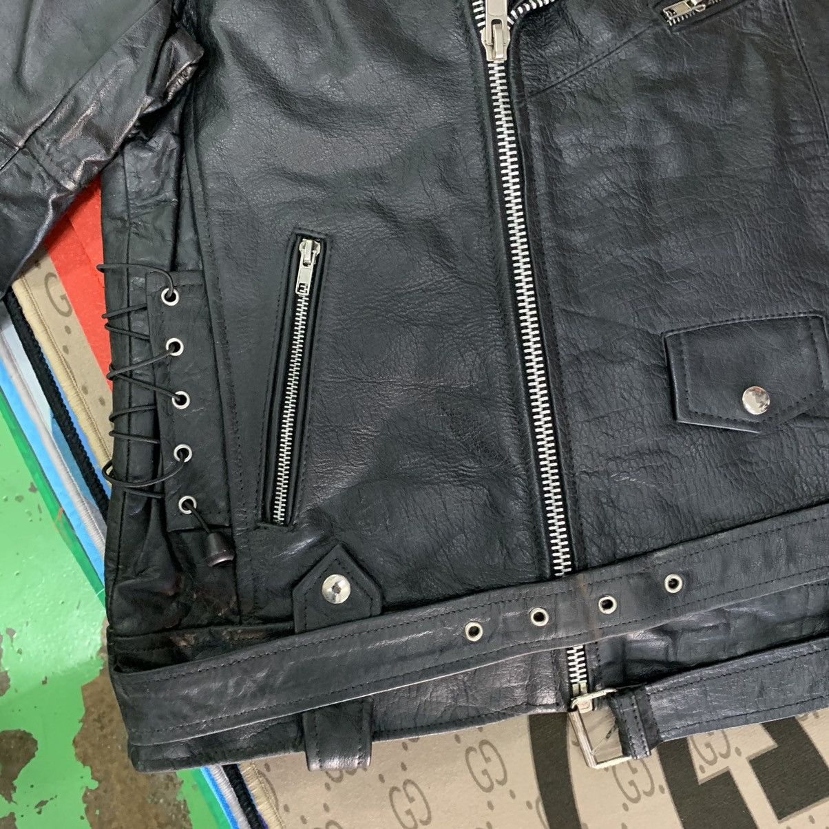 Leather A1 Real Leather Biker Jacket Size US M / EU 48-50 / 2 - 8 Thumbnail
