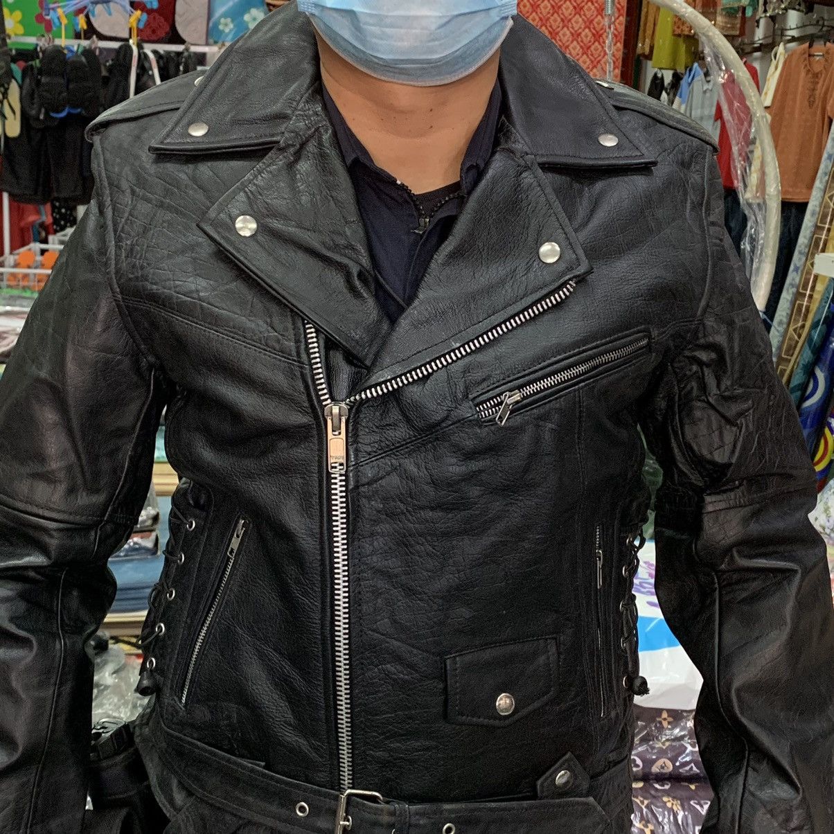 Leather A1 Real Leather Biker Jacket Size US M / EU 48-50 / 2 - 3 Thumbnail
