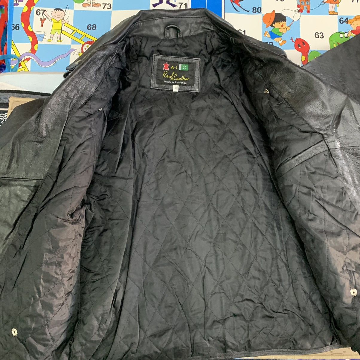 Leather A1 Real Leather Biker Jacket Size US M / EU 48-50 / 2 - 5 Thumbnail