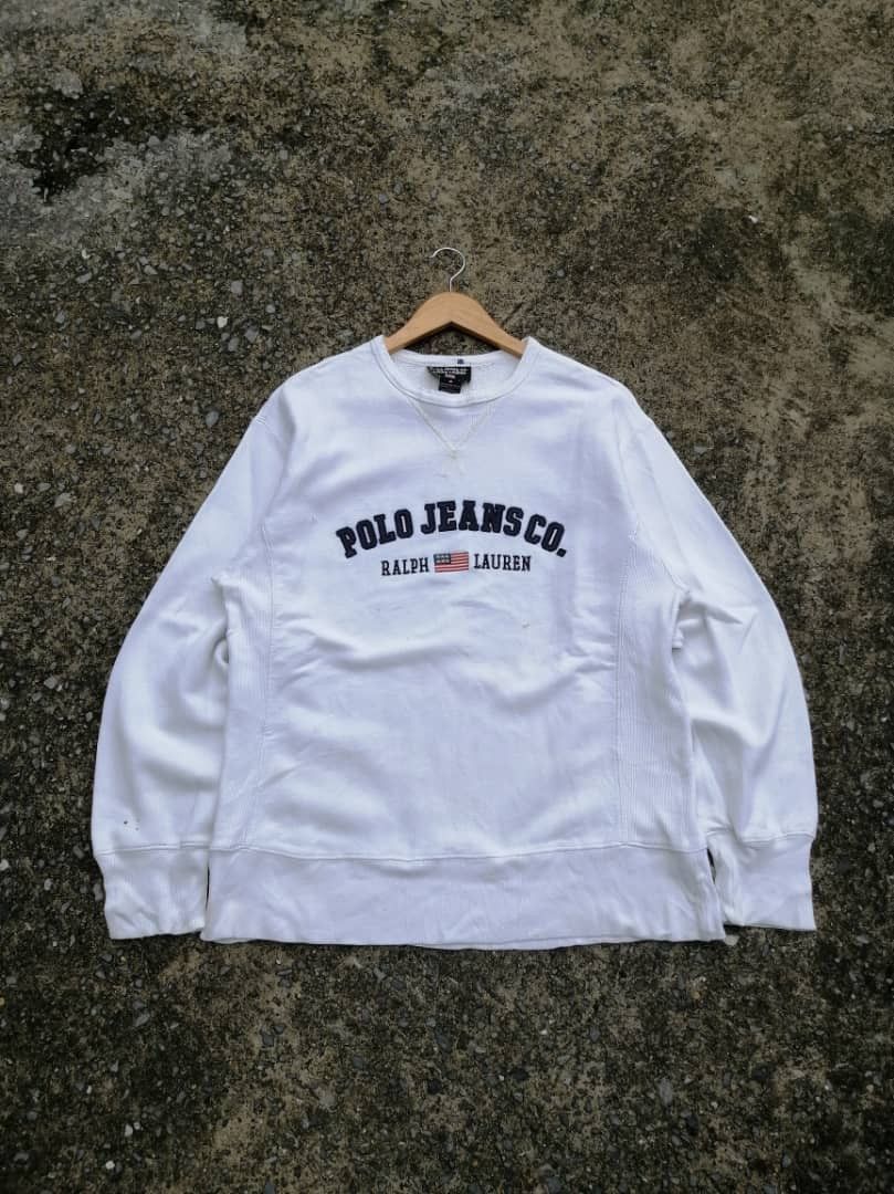 Polo Ralph Lauren × Vintage Polo Ralph Lauren Spellout Sweatshirt Size US M / EU 48-50 / 2 - 1 Thumbnail