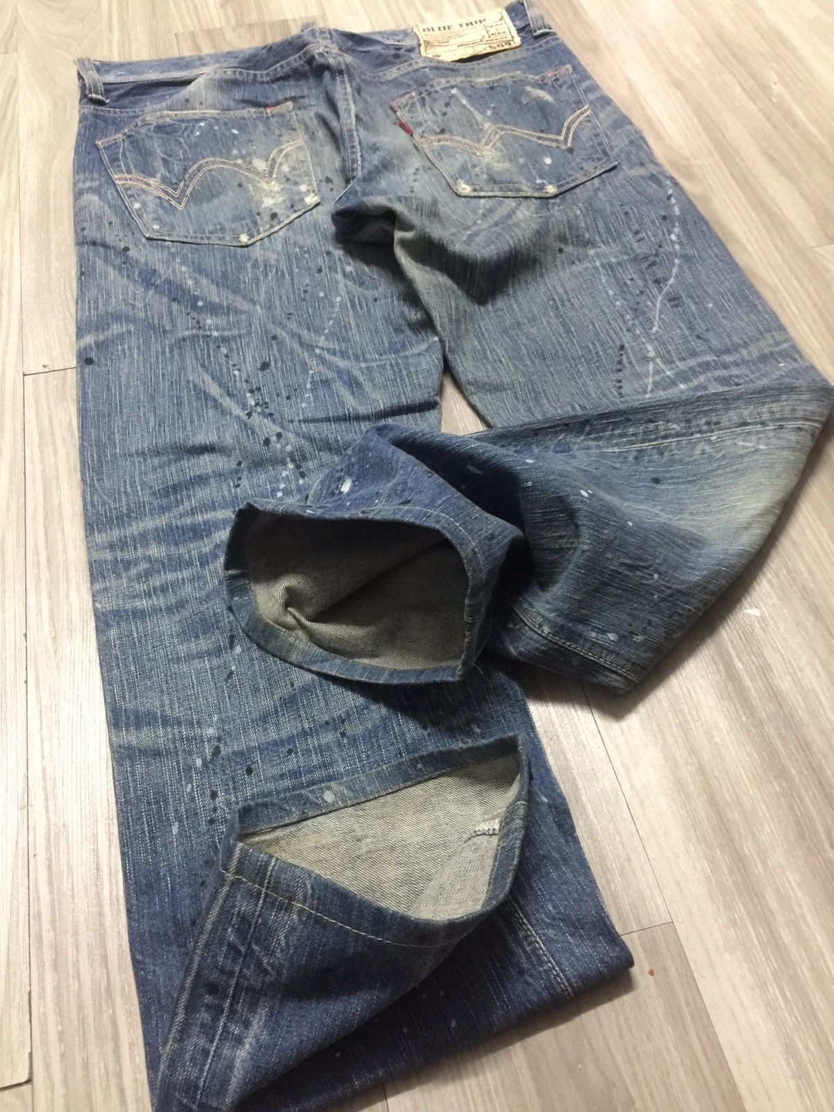 Edwin Edwin 503 Splatter Paint Splashes Distressed Faded Jeans Size US 34 / EU 50 - 7 Thumbnail