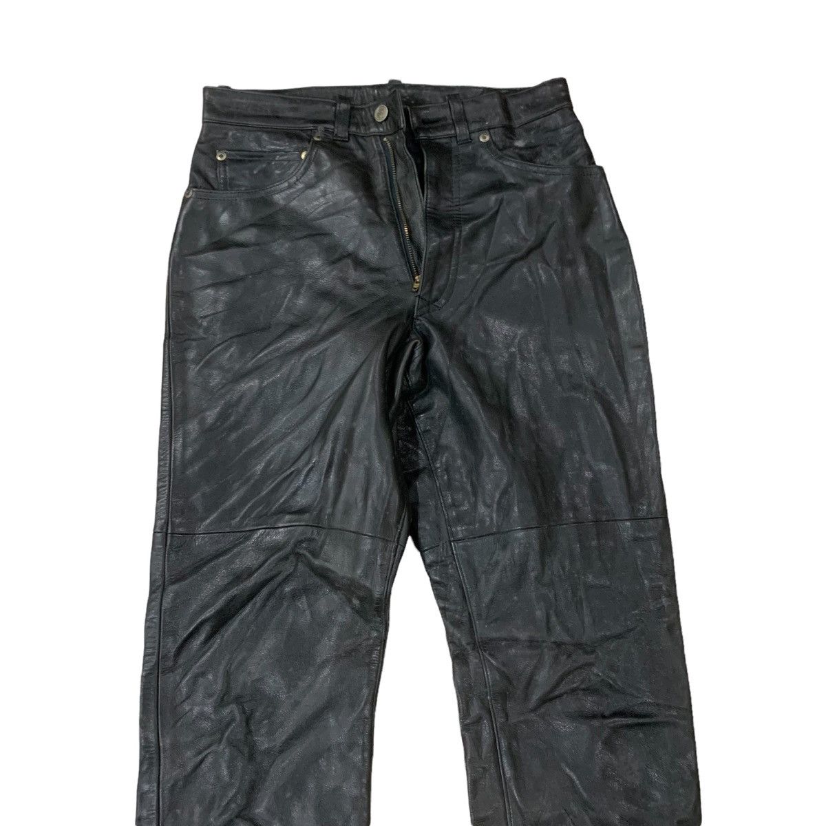 BIGI 🇯🇵Men’s Bigi Leather Pants Size US 26 / EU 42 - 2 Thumbnail