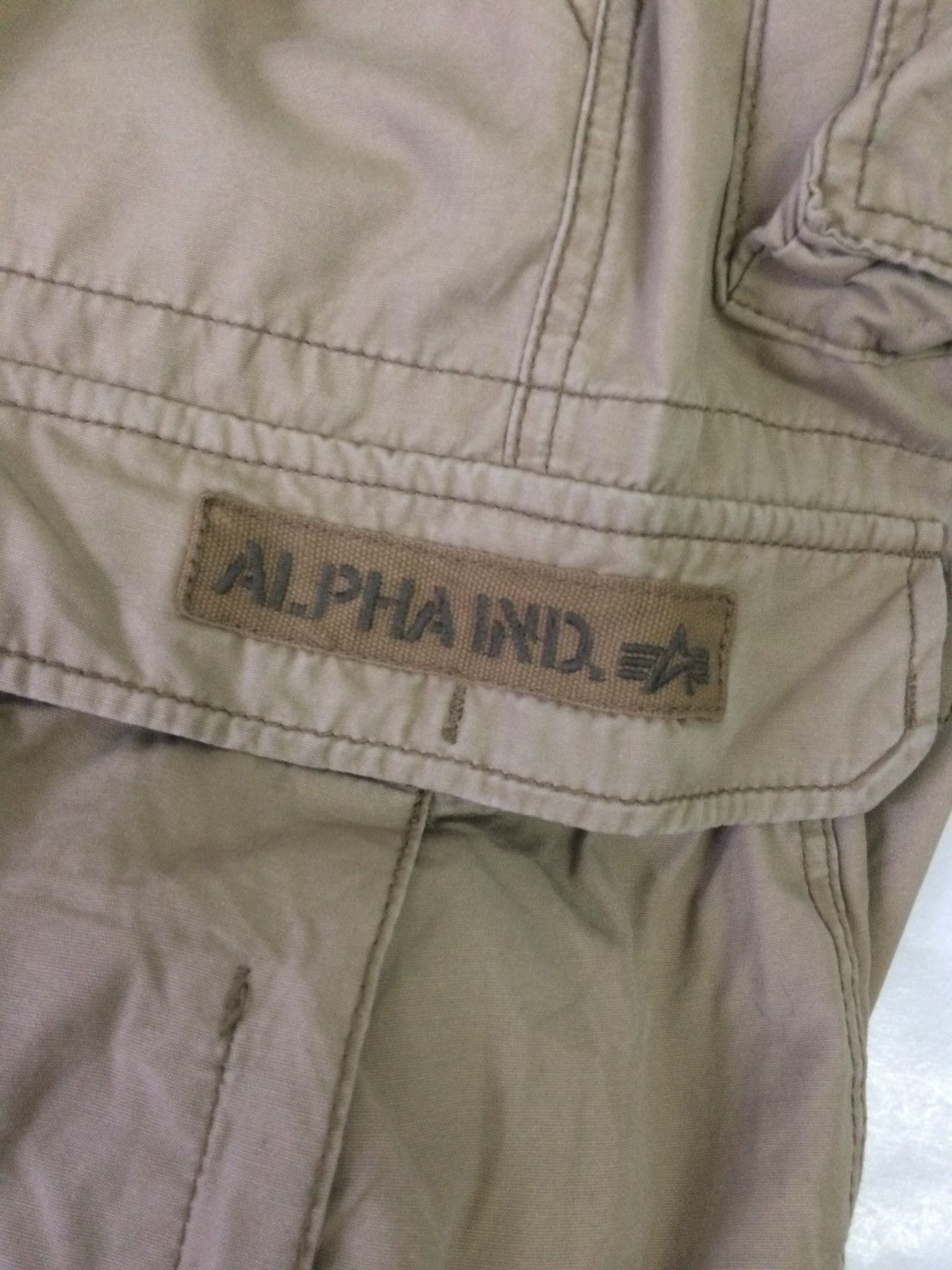 Alpha Industries × Beauty Beast 💥ALPHA INDUSTRIES KHAKI CARGO POCKET PANTS Size US 32 / EU 48 - 14 Thumbnail
