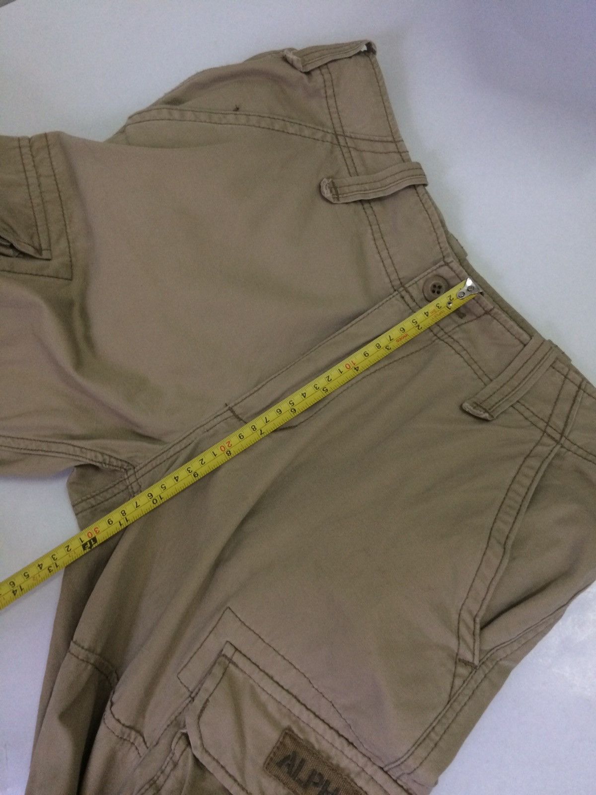 Alpha Industries × Beauty Beast 💥ALPHA INDUSTRIES KHAKI CARGO POCKET PANTS Size US 32 / EU 48 - 16 Thumbnail