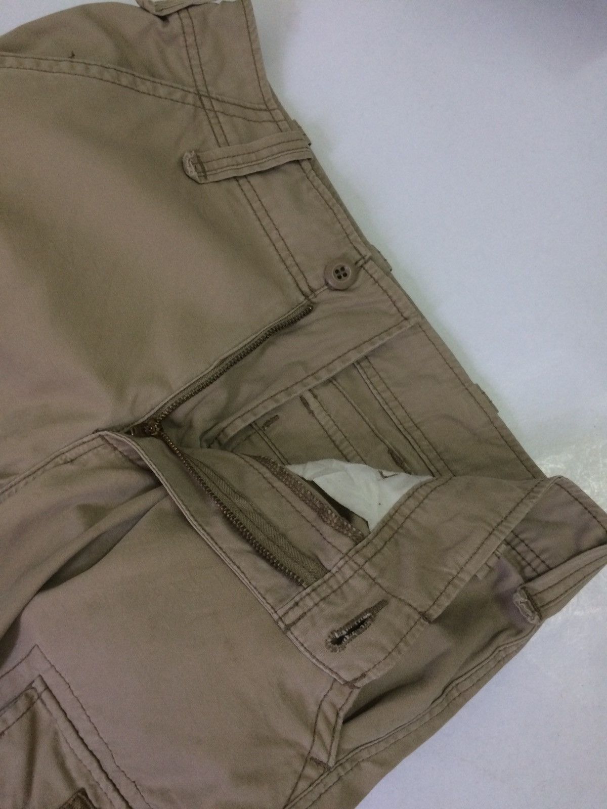 Alpha Industries × Beauty Beast 💥ALPHA INDUSTRIES KHAKI CARGO POCKET PANTS Size US 32 / EU 48 - 11 Thumbnail