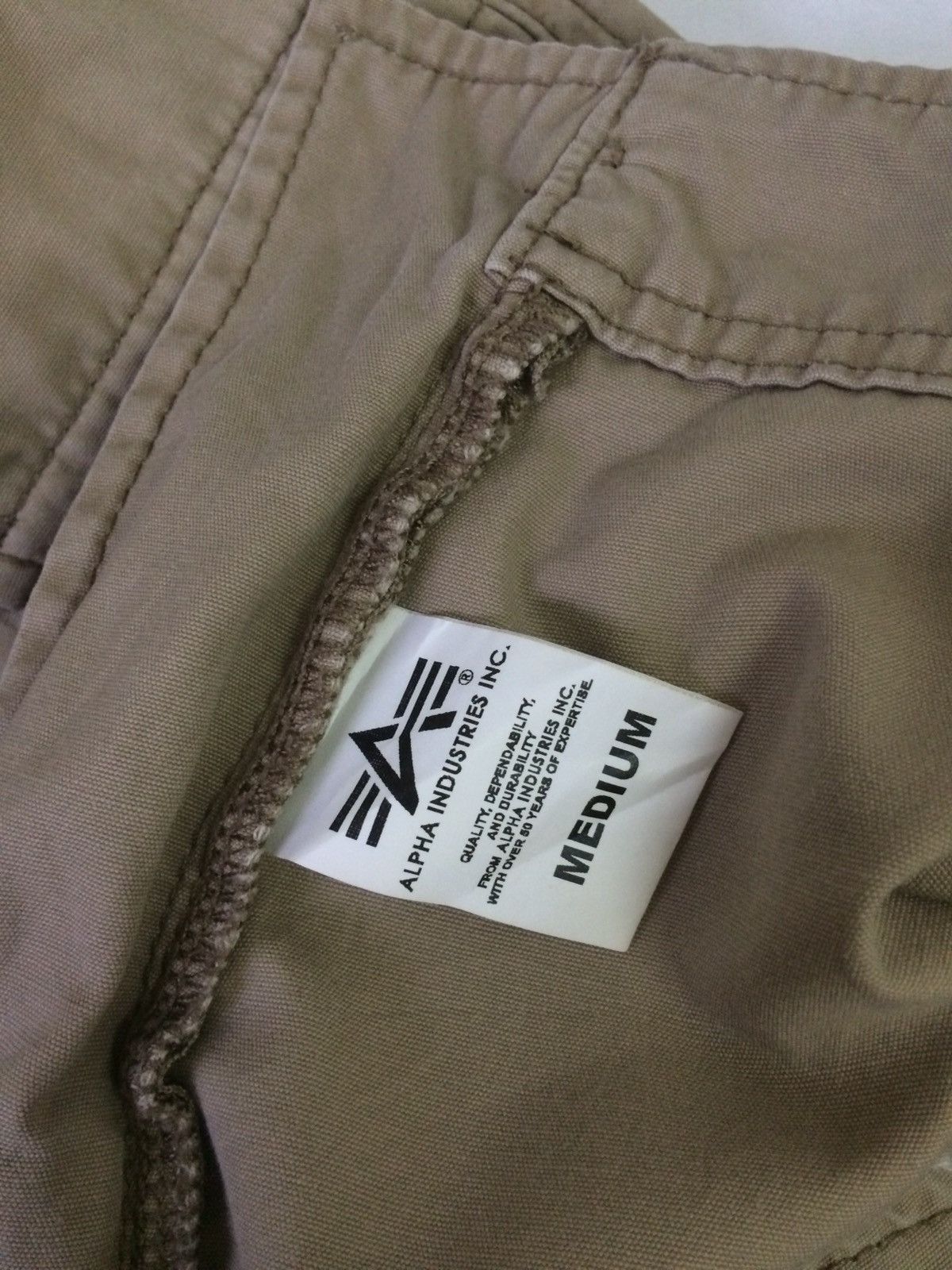 Alpha Industries × Beauty Beast 💥ALPHA INDUSTRIES KHAKI CARGO POCKET PANTS Size US 32 / EU 48 - 12 Thumbnail