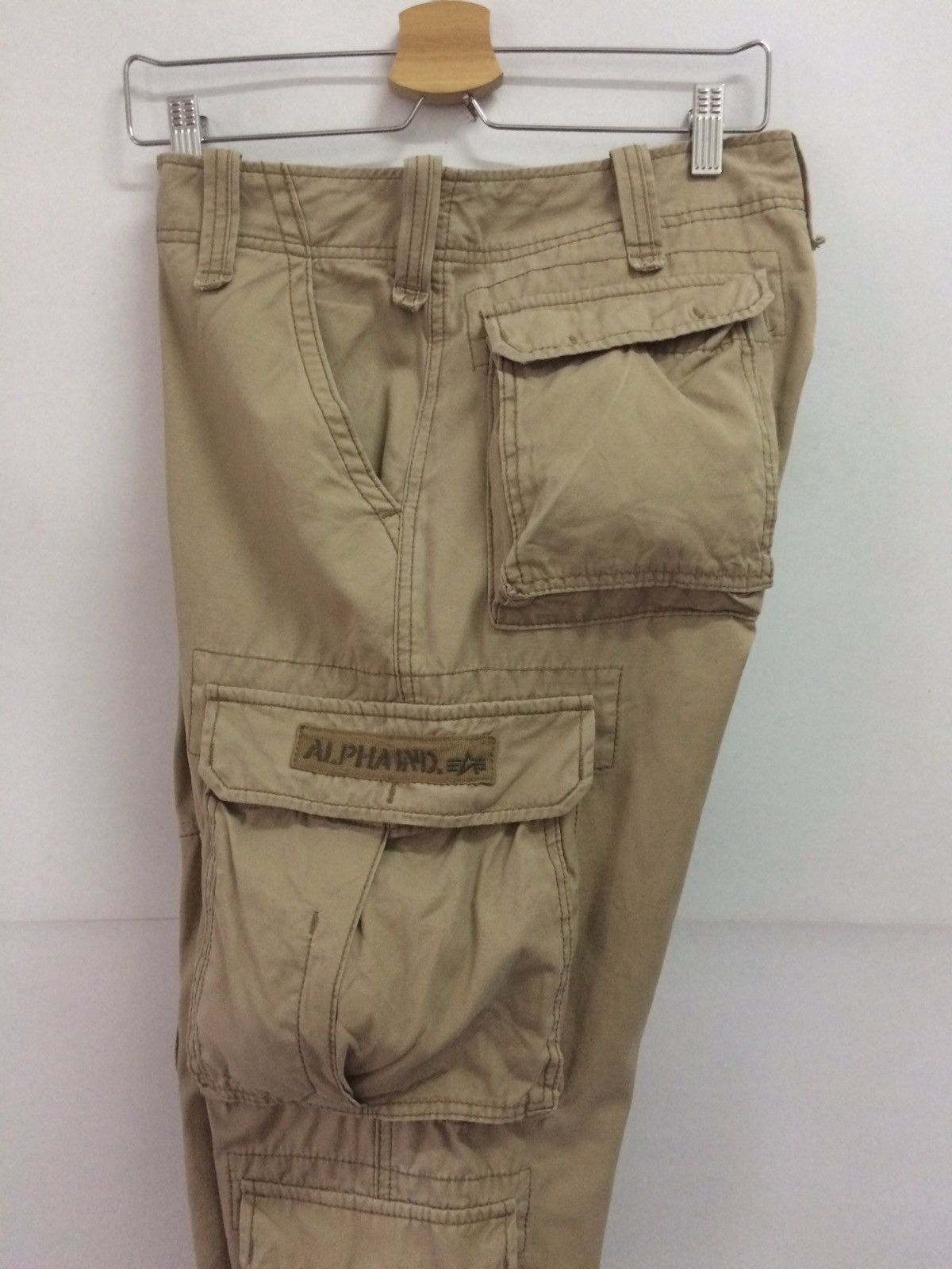 Alpha Industries × Beauty Beast 💥ALPHA INDUSTRIES KHAKI CARGO POCKET PANTS Size US 32 / EU 48 - 9 Thumbnail