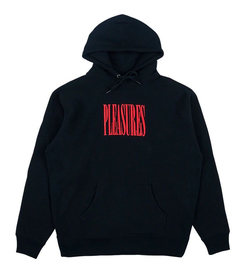 image of Pleasures Stretch Premium Hoodie in Black, Men's (Size 2XL)