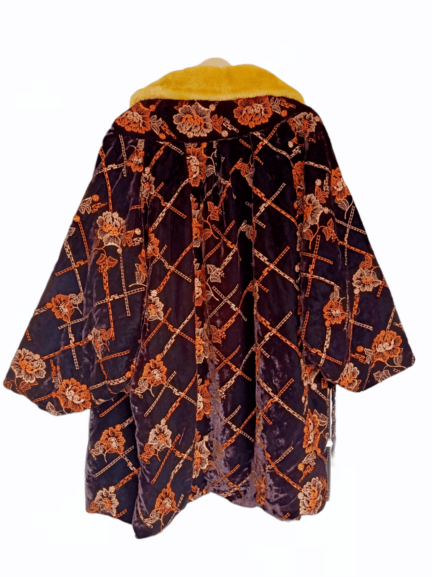 Japanese Brand Flower Embroidery Kimono Pile Rayon Size US XXL / EU 58 / 5 - 10 Thumbnail