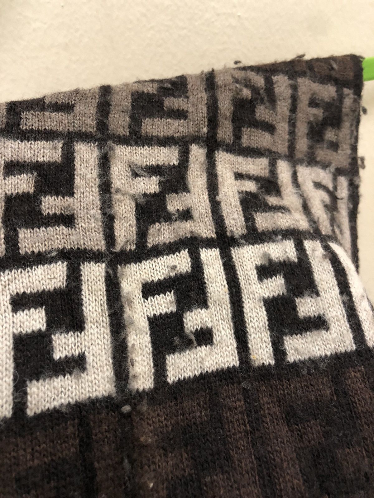 Fendi FENDI monogram mufler/ scarf 47% wool Size ONE SIZE - 13 Thumbnail