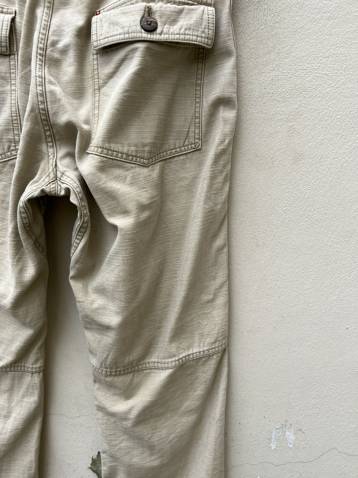 Vintage HANALEI Japan Drawstring Patchwork Native Cargo Trouser Pant Size US 31 - 14 Thumbnail