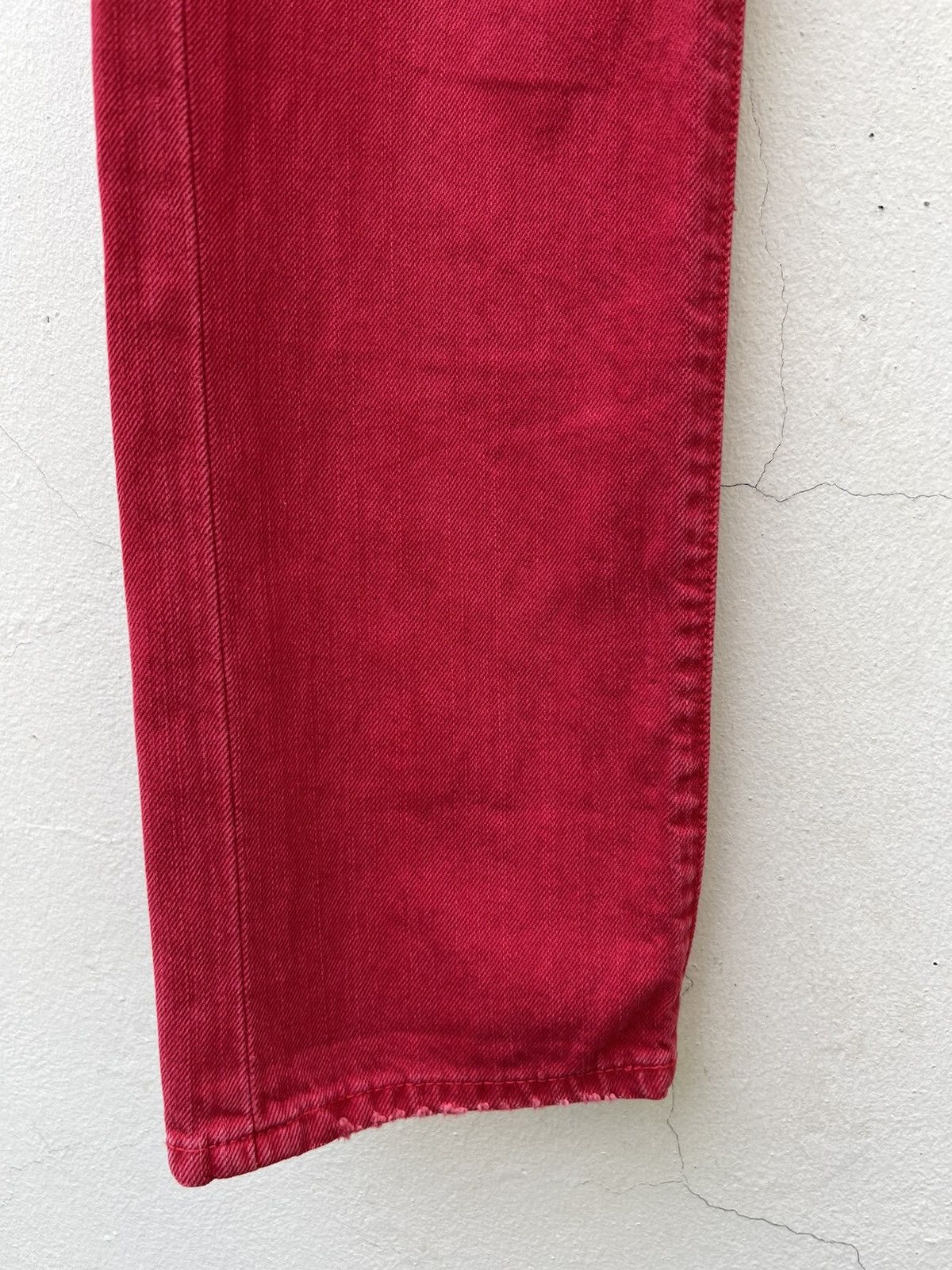 Ralph Lauren Denim & Supply RL Rips Patchwork Distressed Red Denim Size US 28 / EU 44 - 6 Thumbnail