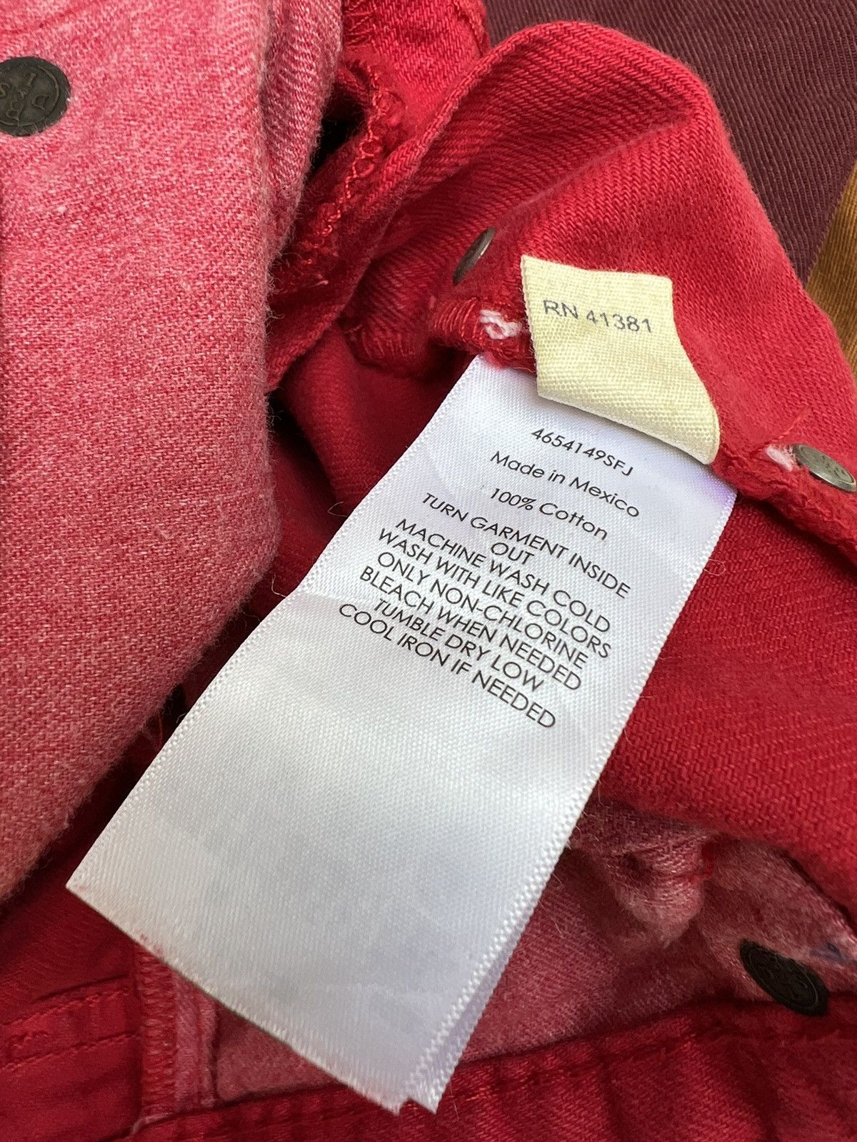 Ralph Lauren Denim & Supply RL Rips Patchwork Distressed Red Denim Size US 28 / EU 44 - 17 Thumbnail
