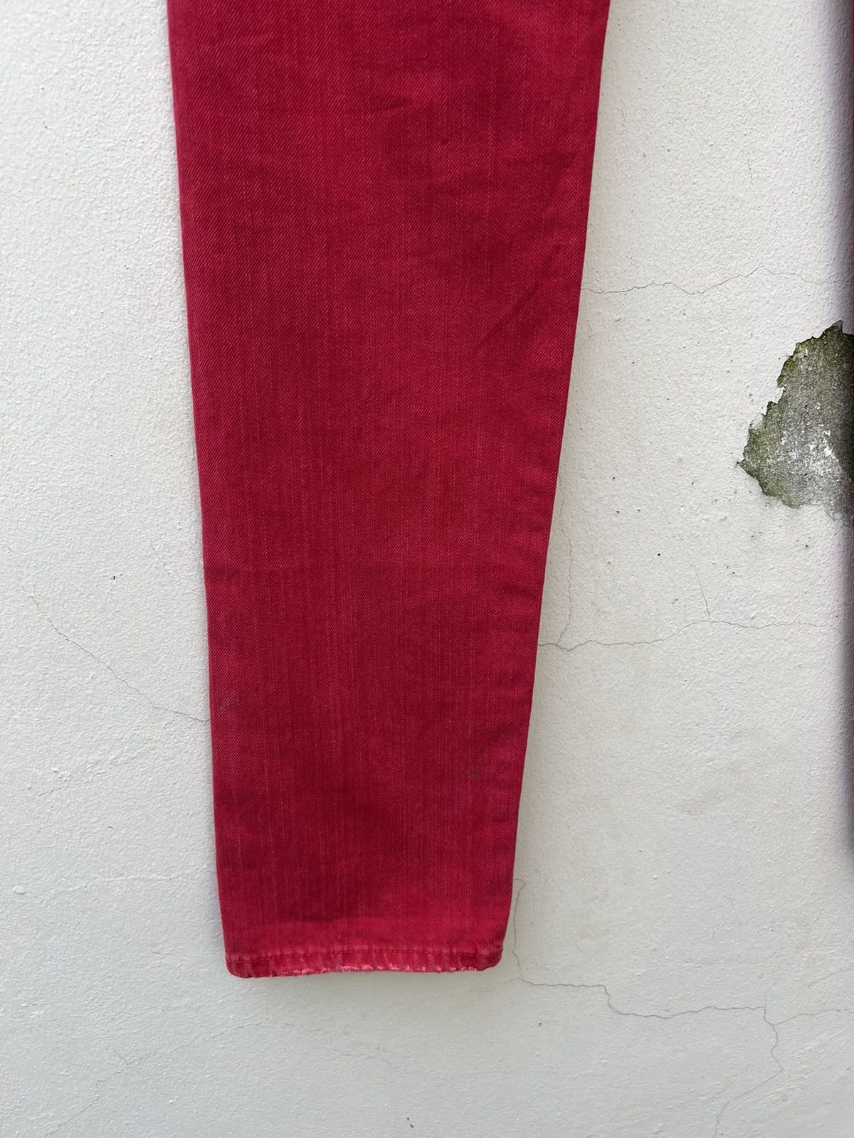 Ralph Lauren Denim & Supply RL Rips Patchwork Distressed Red Denim Size US 28 / EU 44 - 12 Thumbnail