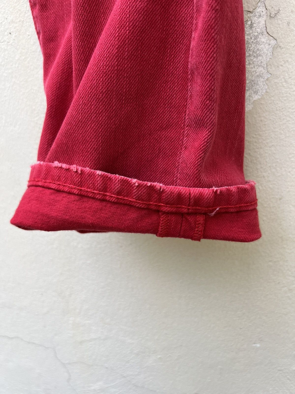Ralph Lauren Denim & Supply RL Rips Patchwork Distressed Red Denim Size US 28 / EU 44 - 9 Thumbnail