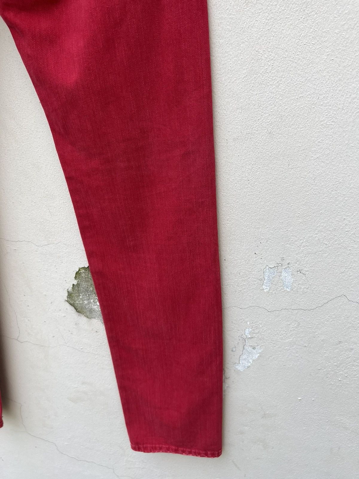 Ralph Lauren Denim & Supply RL Rips Patchwork Distressed Red Denim Size US 28 / EU 44 - 15 Thumbnail