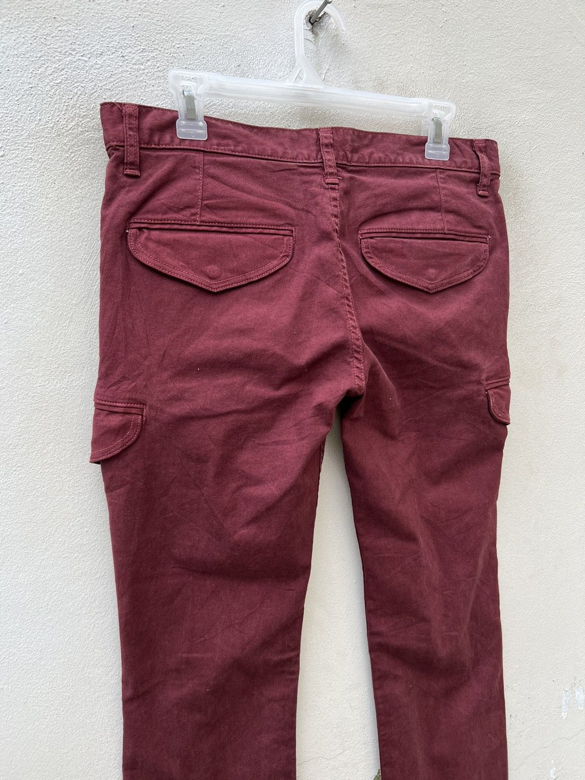 Vintage Magine Japan Low Rise Stretchable Skinny Cargo Trouser Pant Size US 31 - 9 Thumbnail