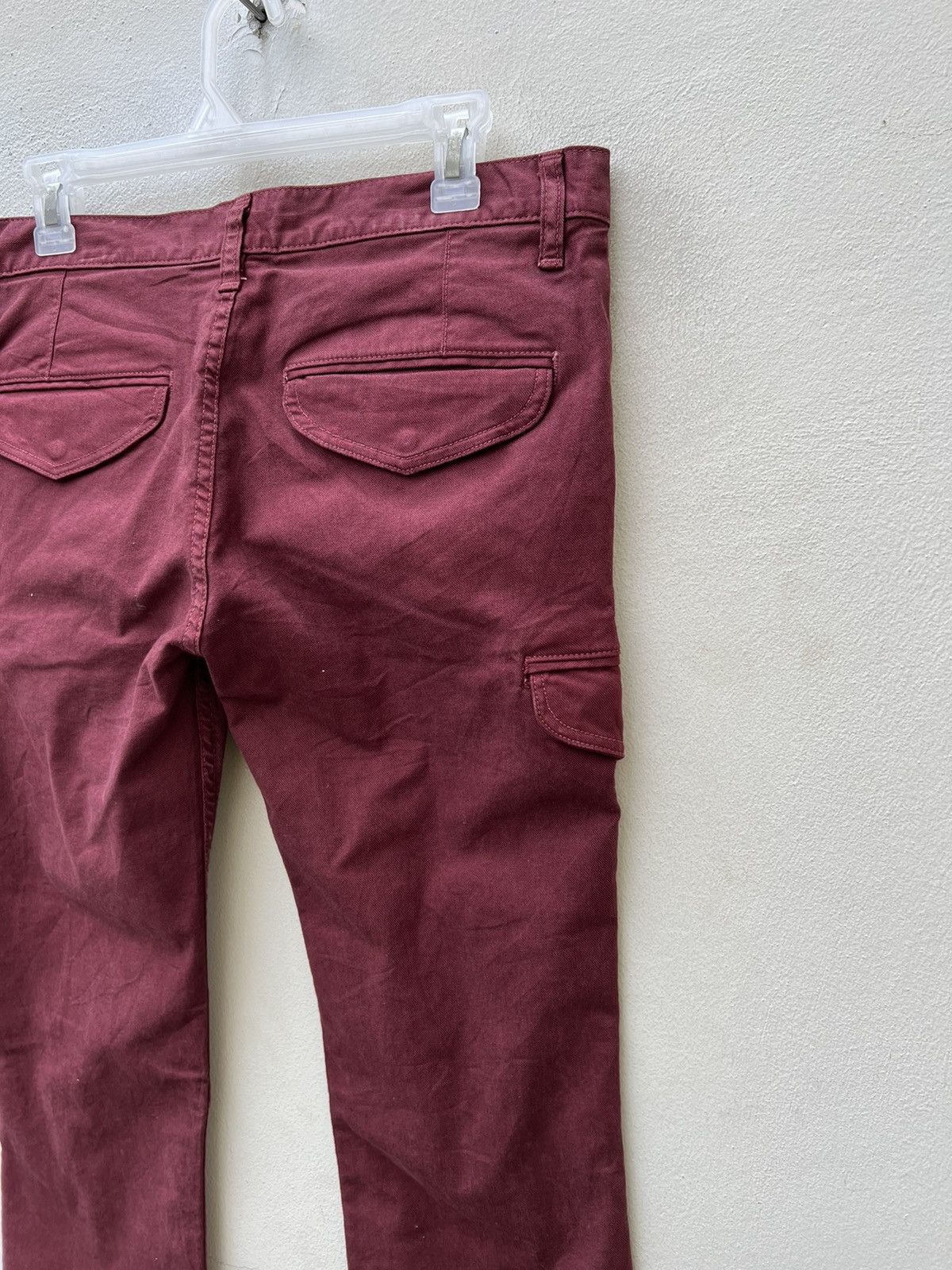 Vintage Magine Japan Low Rise Stretchable Skinny Cargo Trouser Pant Size US 31 - 11 Thumbnail