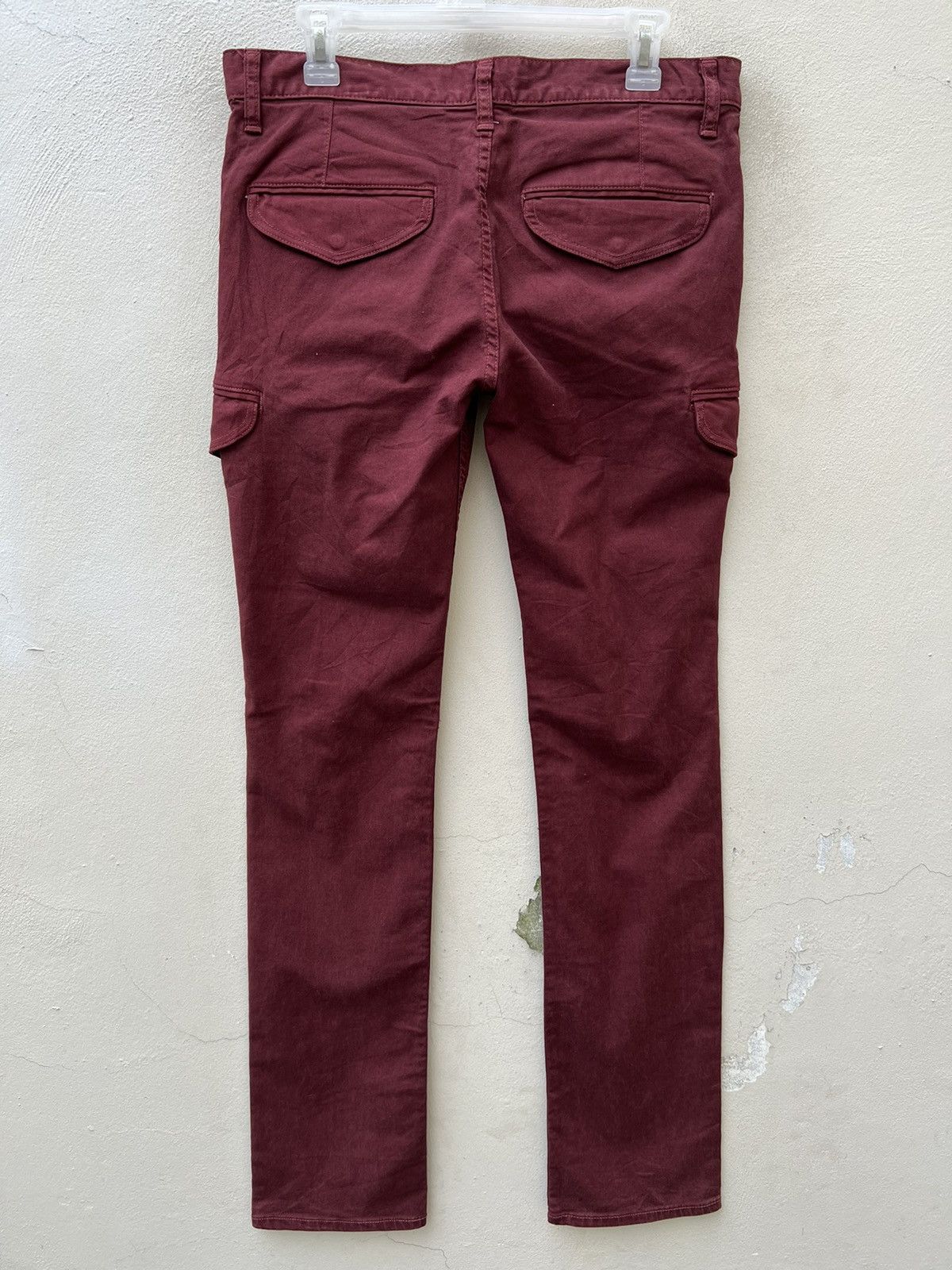 Vintage Magine Japan Low Rise Stretchable Skinny Cargo Trouser Pant Size US 31 - 8 Thumbnail